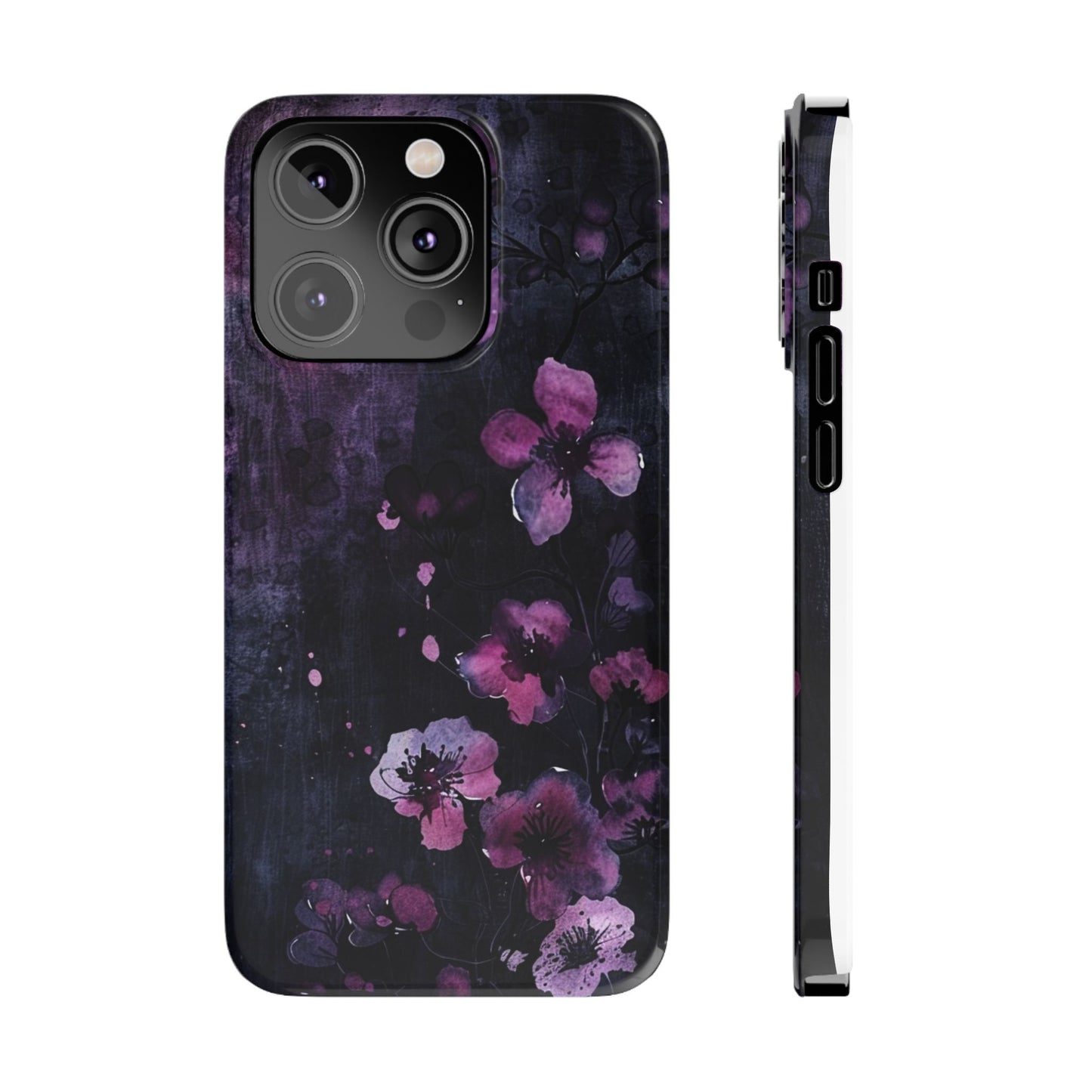 Elegant Floral Slim Phone Case - Perfect Gift for Her, Stylish iPhone Cover, Birthday Surprise, Spring Accessory, Cute Phone Protector