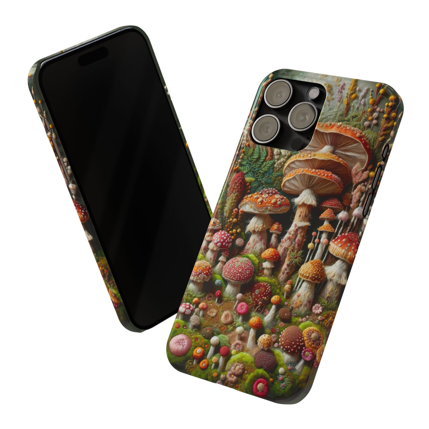 Whimsical Mushroom Slim Phone Cases - Fun, Nature-Inspired, Unique Accessories for Adorable Gift Ideas, Cute Phone Protection, [...]