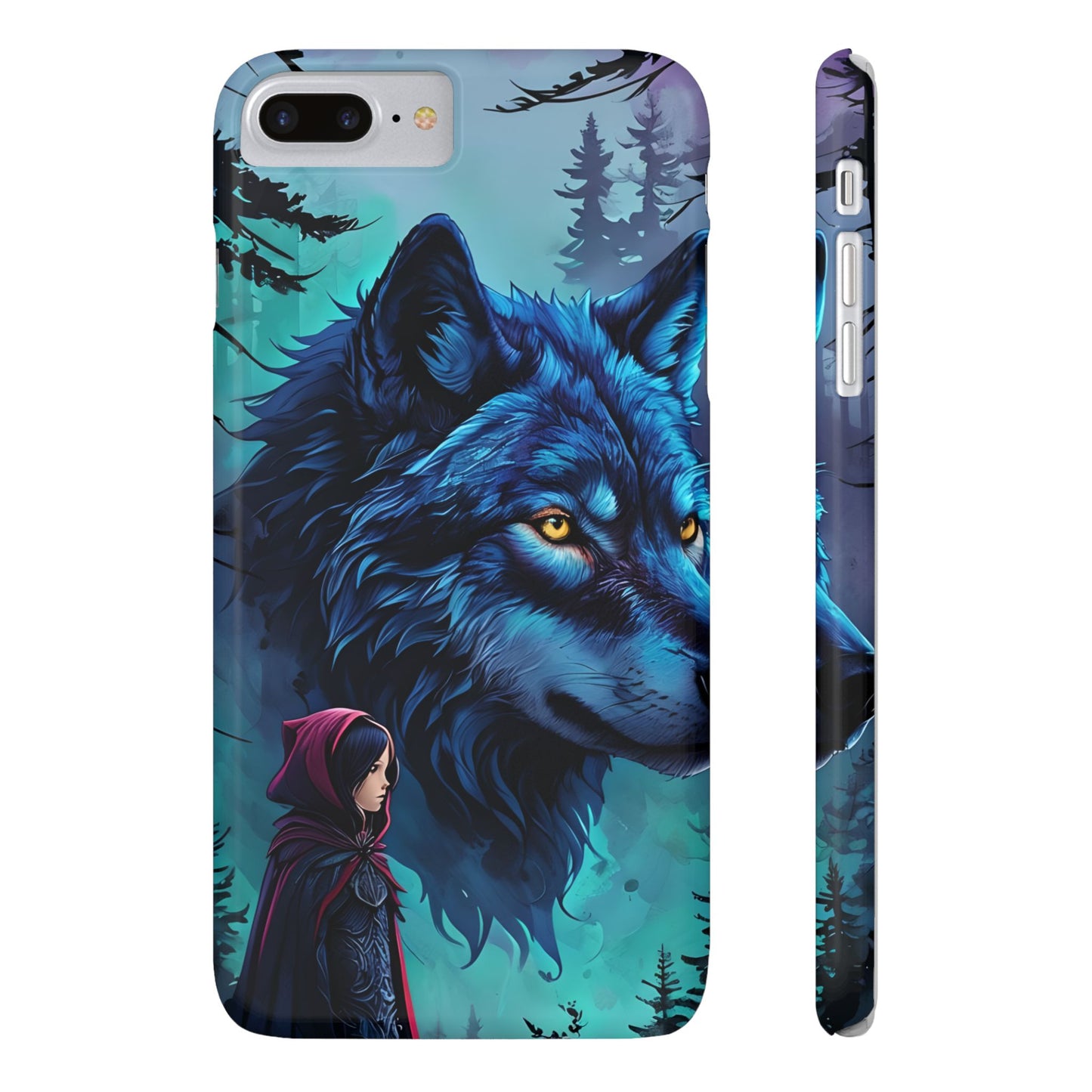 Enchanted Wolf Phone Case - Slim, Stylish Protection for Animal Lovers, Perfect for Gifts & Nature Enthusiasts, Unique Art Design