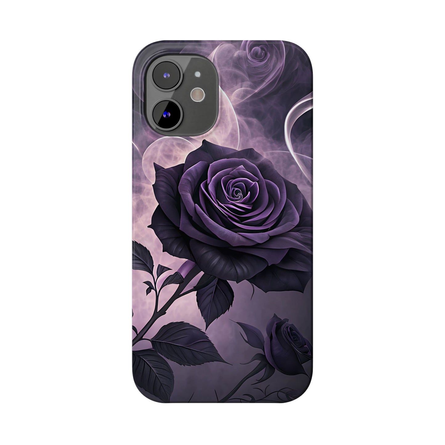 Elegant Purple Rose Phone Cases, Stylish Slim Cases for Flower Lovers, Floral Accessories, Birthday Gifts, Unique Phone Covers