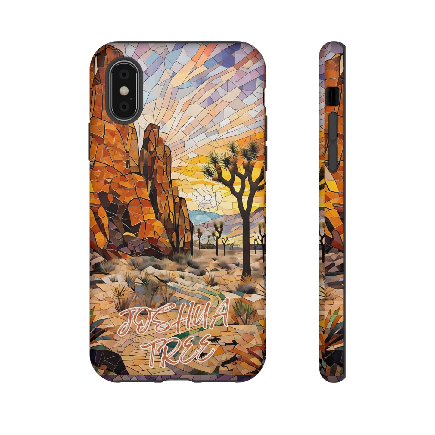 Joshua Tree  National Park California Phone Case, Mosaic Phone Case, Mountain Nature Art, National Park Gift, Scenic Forest Phone Cover