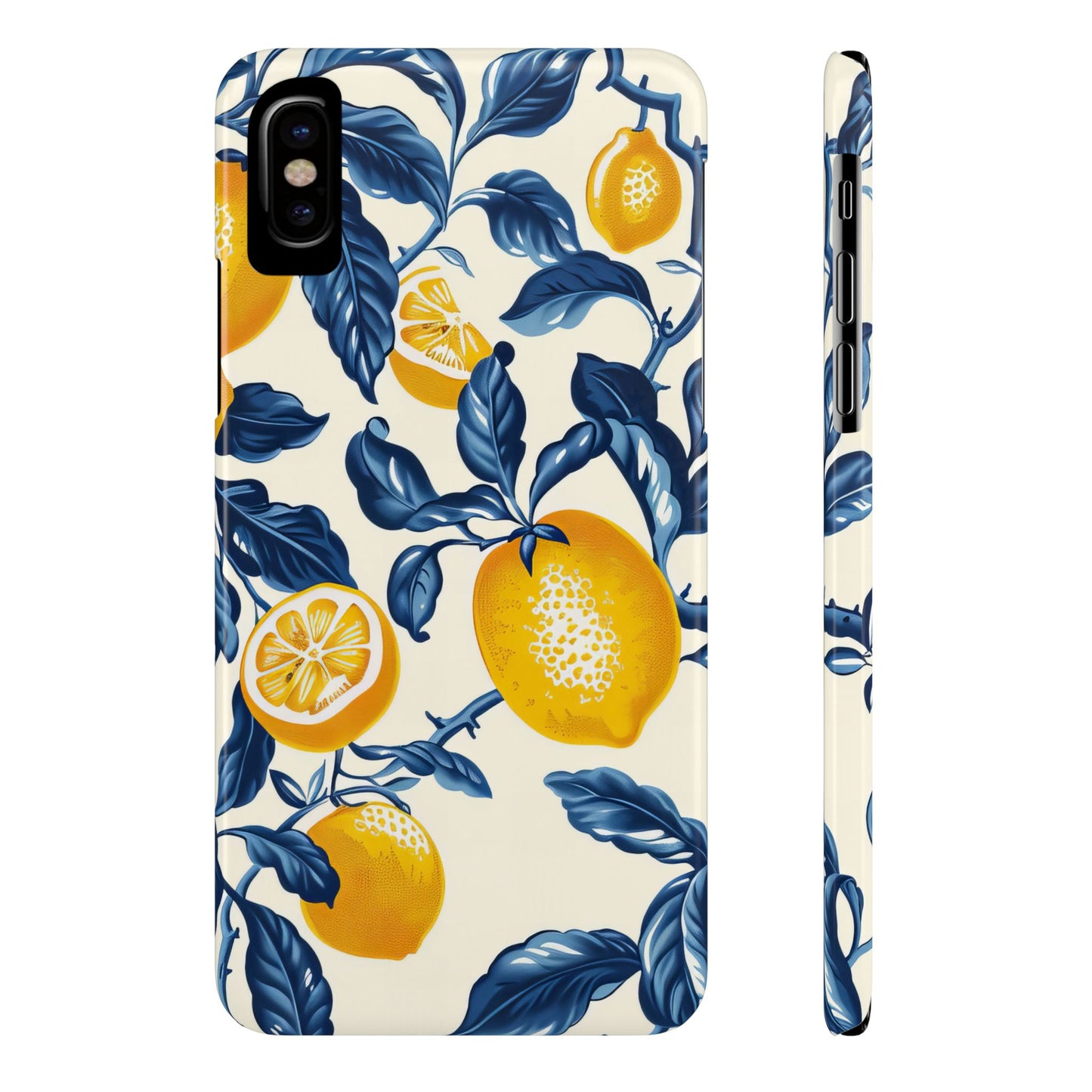 Lemon Floral Slim Phone Cases - Stylish Citrus Designs for Summer, Perfect Gift for Friends, Beach Vibes, Trendy Phone Accessories, [...]