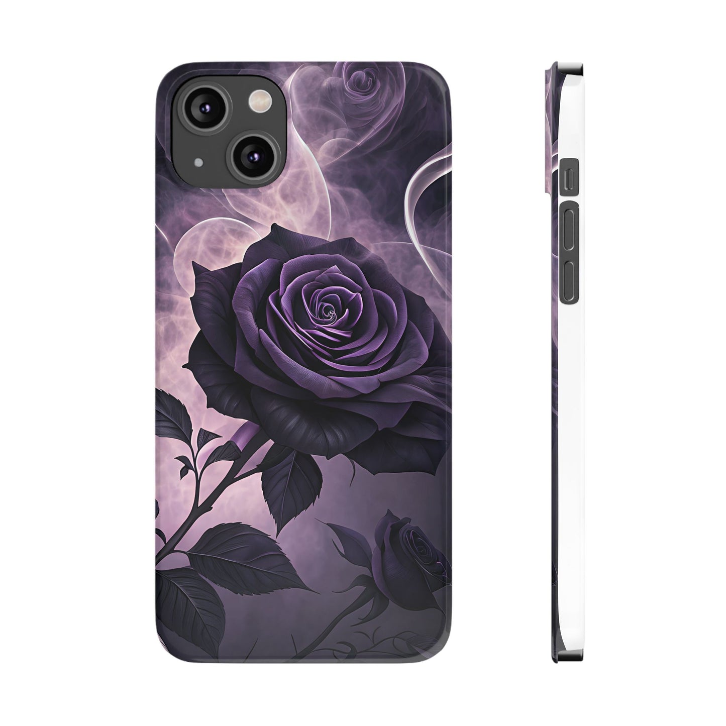 Elegant Purple Rose Phone Cases, Stylish Slim Cases for Flower Lovers, Floral Accessories, Birthday Gifts, Unique Phone Covers