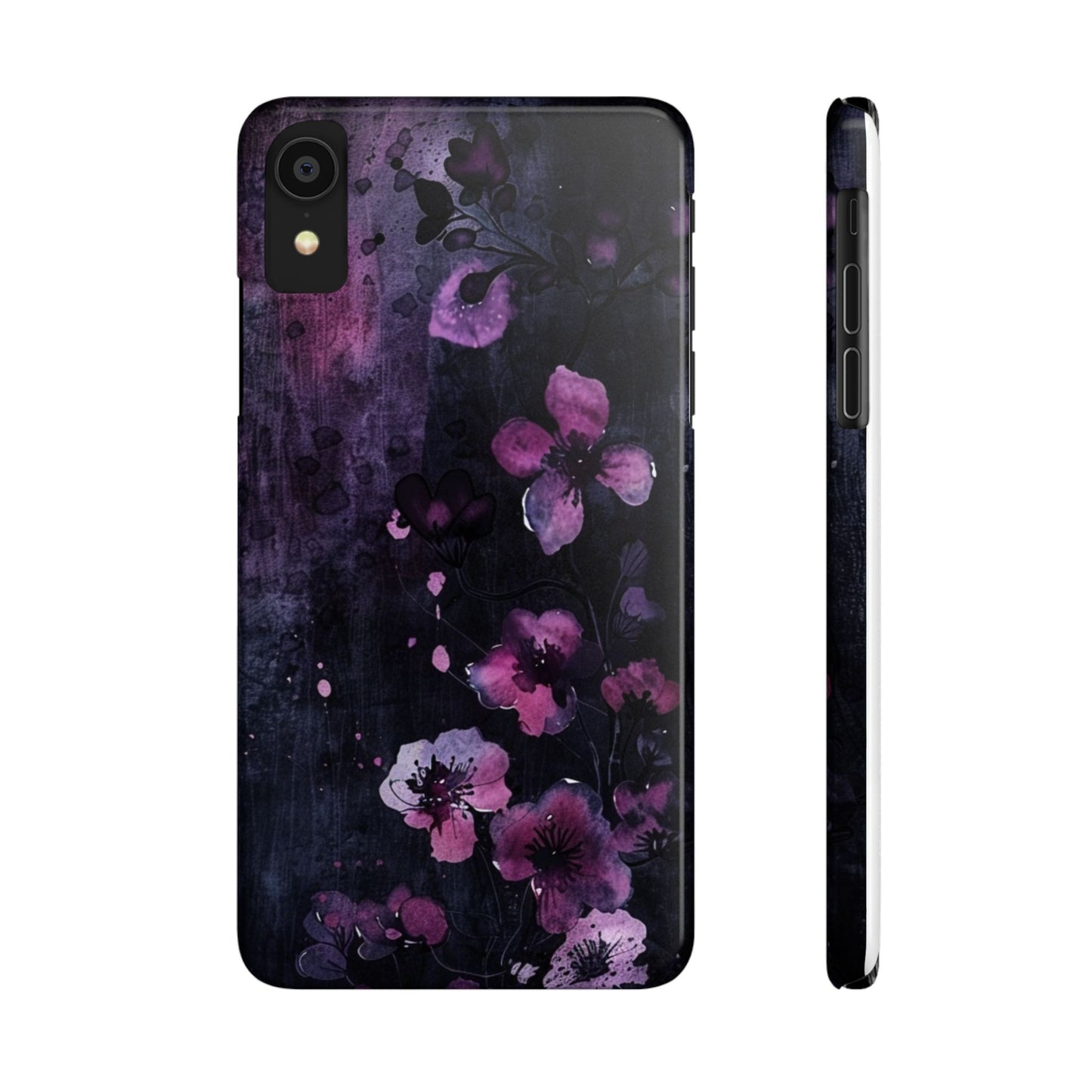 Elegant Floral Slim Phone Case - Perfect Gift for Her, Stylish iPhone Cover, Birthday Surprise, Spring Accessory, Cute Phone Protector