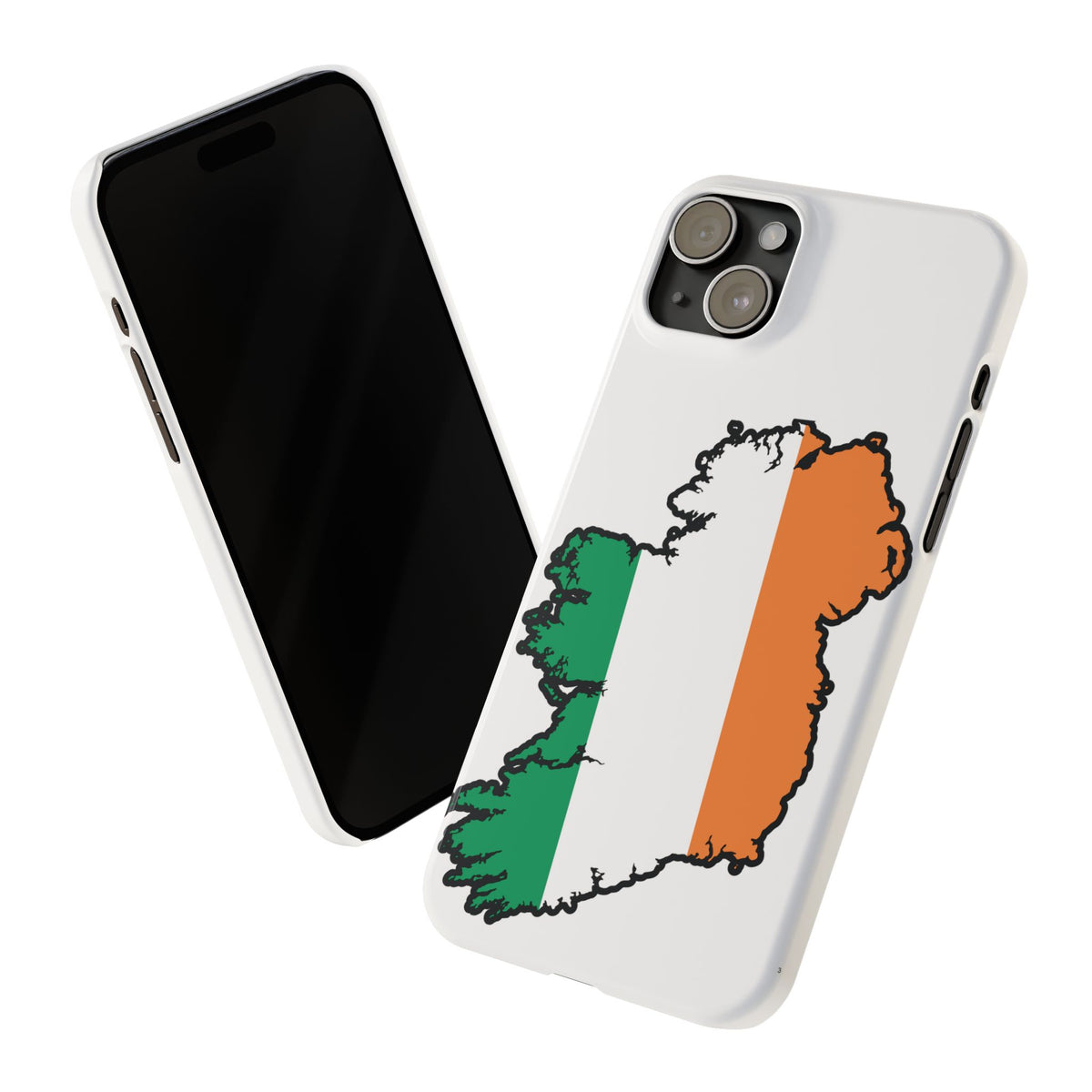 Ireland Map Slim Phone Case, Country Map Phone Cover Compatible with iPhone 17, 16, 15, 14, 13, 12, 11