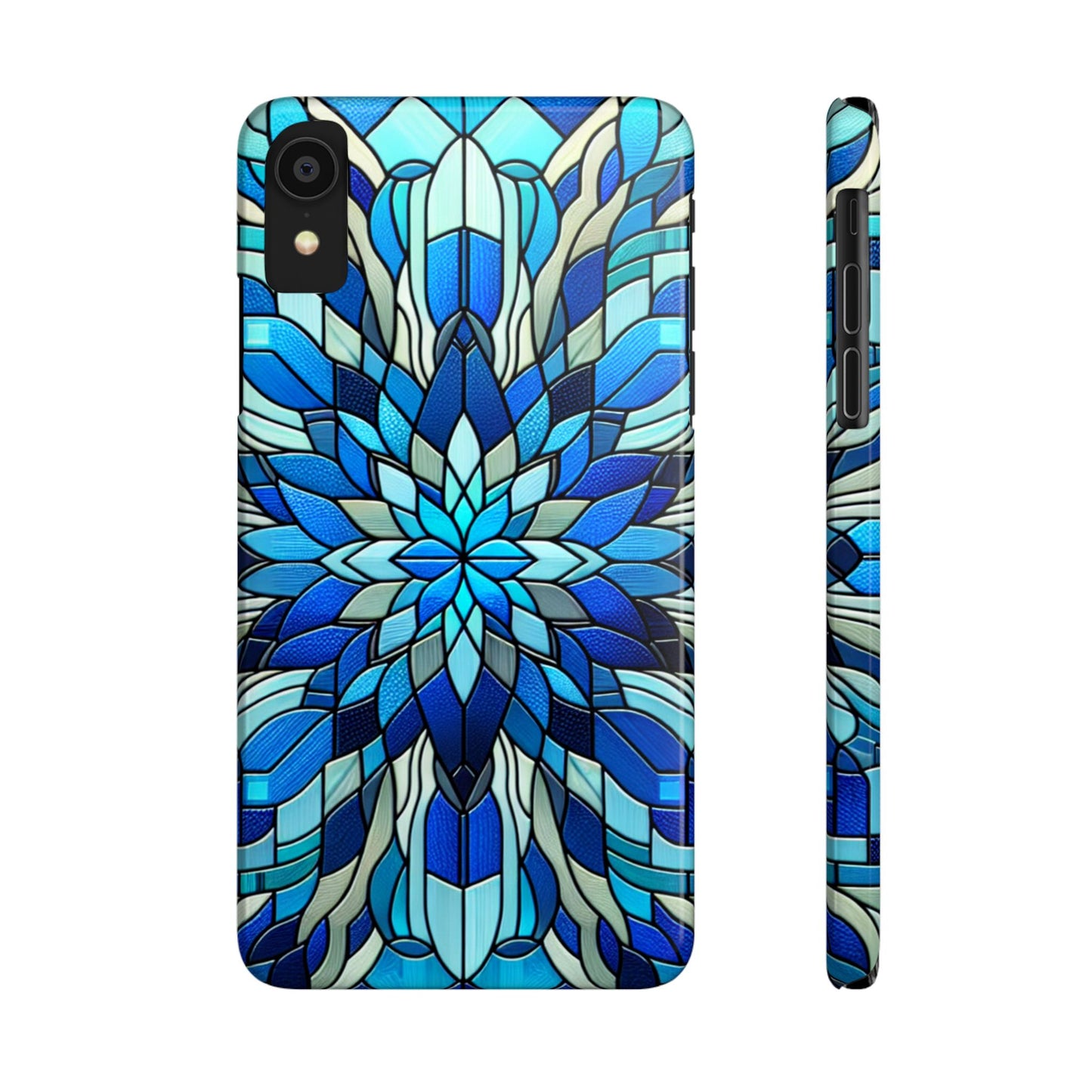 Vibrant Stained Glass Phone Cases - Artistic Cell Phone Cover, Unique Gift for Her, Phone Accessories, Holiday Present, Modern Decor