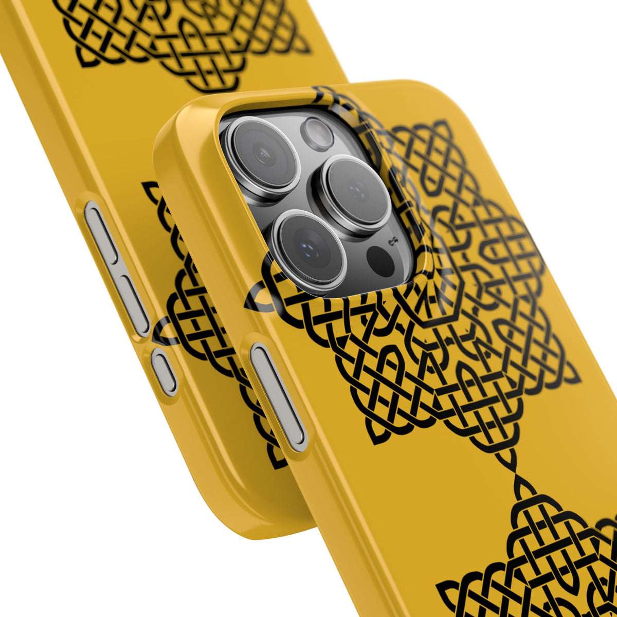 Celtic Knot Slim Phone Case, St. Patrick Design Phone Cover, Irish Heritage Design Compatible with iPhone 17, 16, 15, 14, 13, 12, 11
