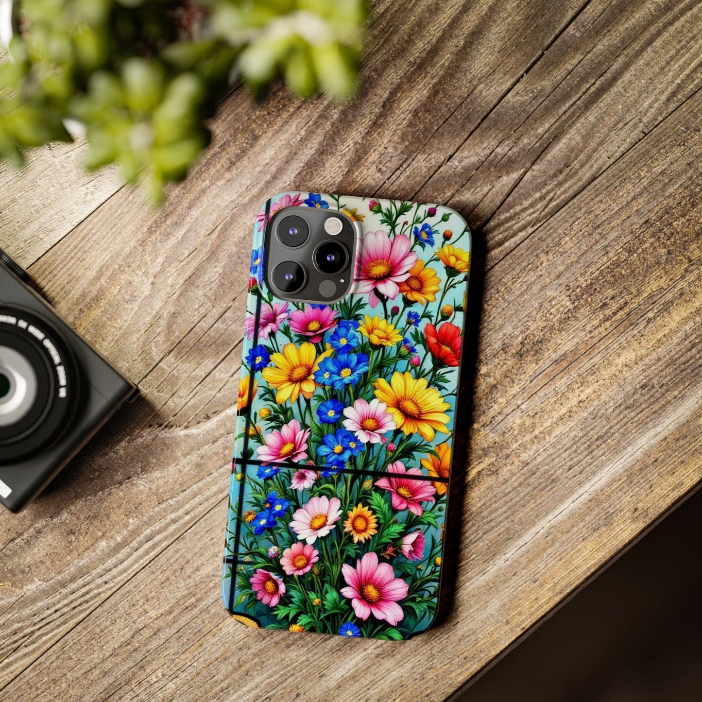 Vibrant Floral Slim Phone Cases | Cute Phone Cover Gifts for Nature Lovers, Spring Decor, Birthday or Holiday Gifts, Flower Design