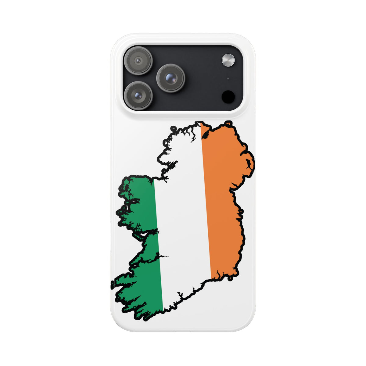 Ireland Map Slim Phone Case, Country Map Phone Cover Compatible with iPhone 17, 16, 15, 14, 13, 12, 11