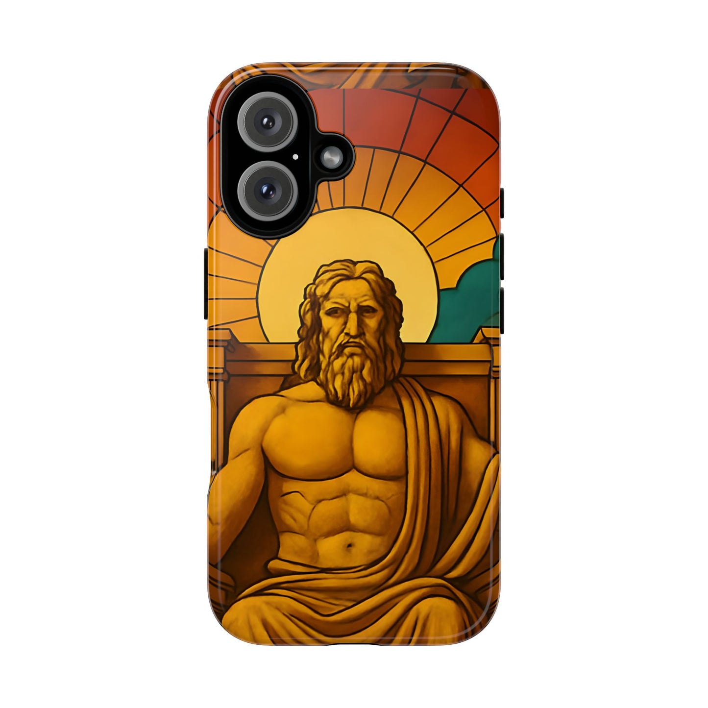 Olympia Zeus Statue Tough Phone Case - Classic Greek Art Design, Historic World Wonder Aesthetic, Compatible with iPhone, Galaxy, and Google