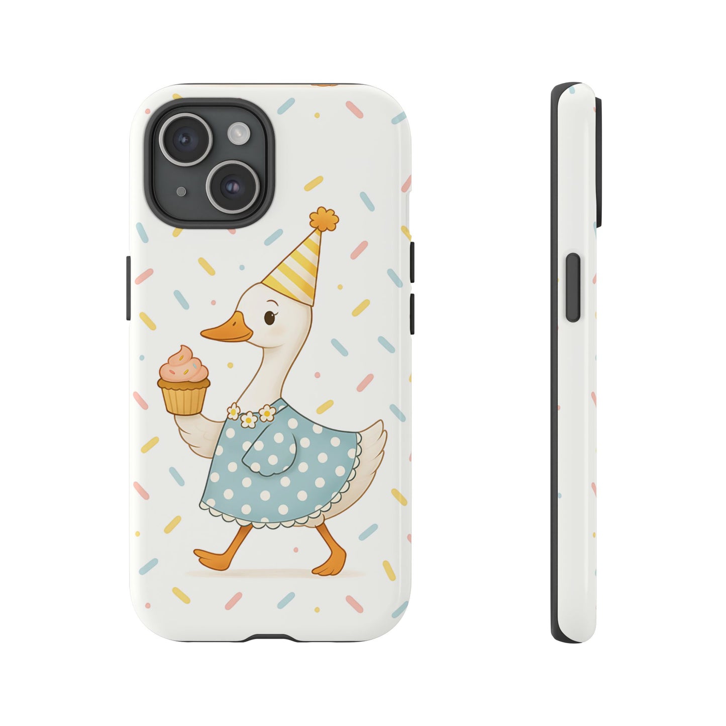Birthday Goose Tough Phone Case, Party Animal Gift Idea, Silly Goose Compatible with iPhone 17, 16, 15, 14, 13, Galaxy, Google