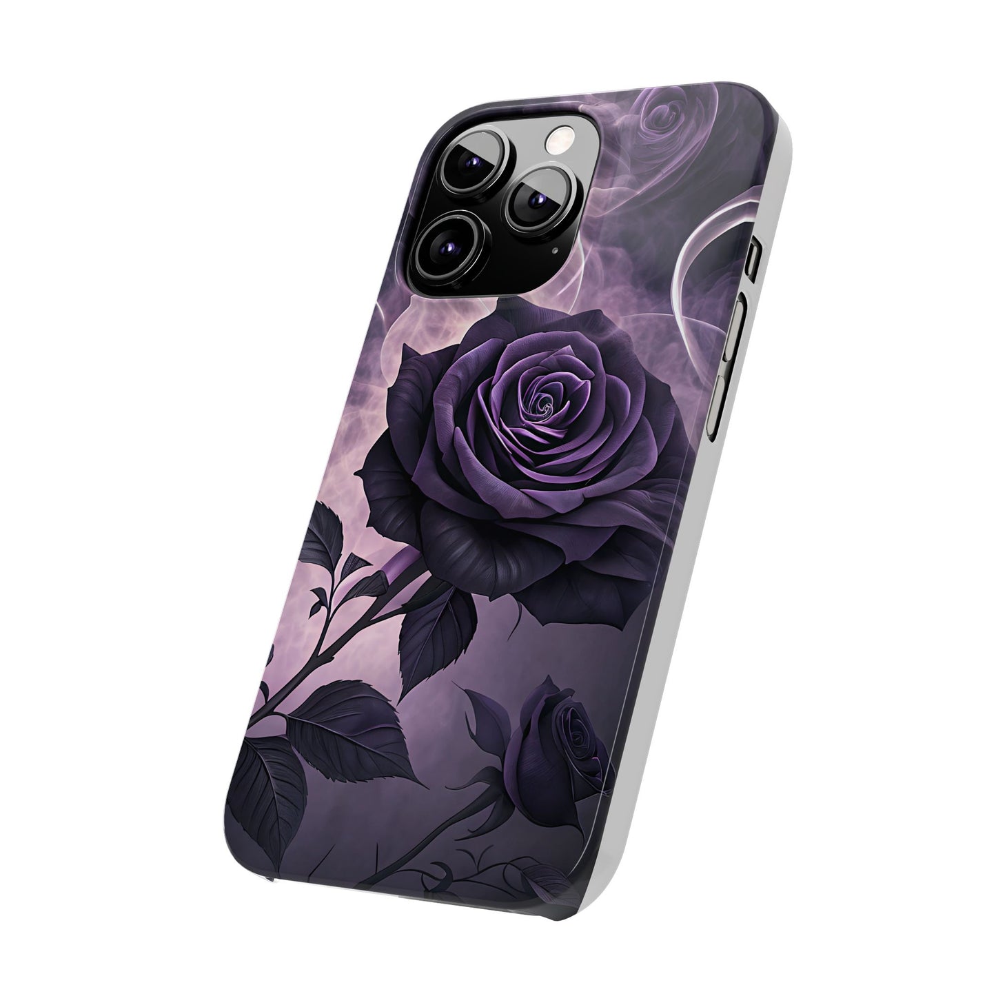Elegant Purple Rose Phone Cases, Stylish Slim Cases for Flower Lovers, Floral Accessories, Birthday Gifts, Unique Phone Covers