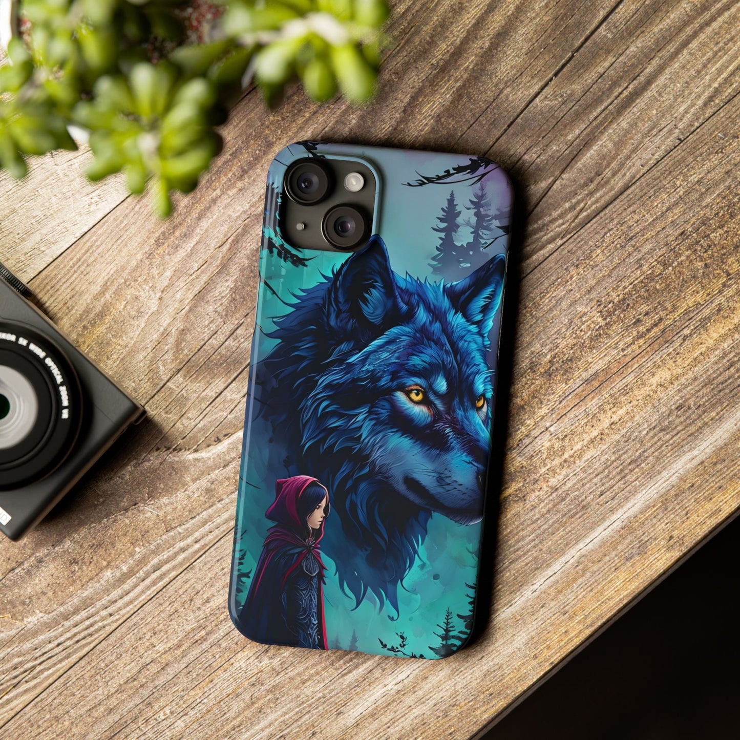 Enchanted Wolf Phone Case - Slim, Stylish Protection for Animal Lovers, Perfect for Gifts & Nature Enthusiasts, Unique Art Design