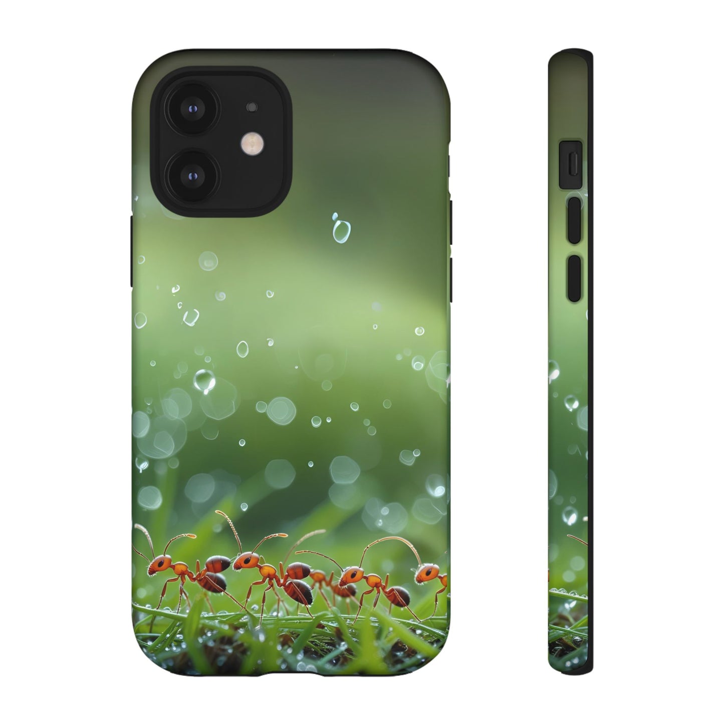 Marching Ant Pattern Tough Phone Case - Realistic Insect Art, Minimalist Nature Aesthetic, Compatible with iPhone, Galaxy, and Google Phones