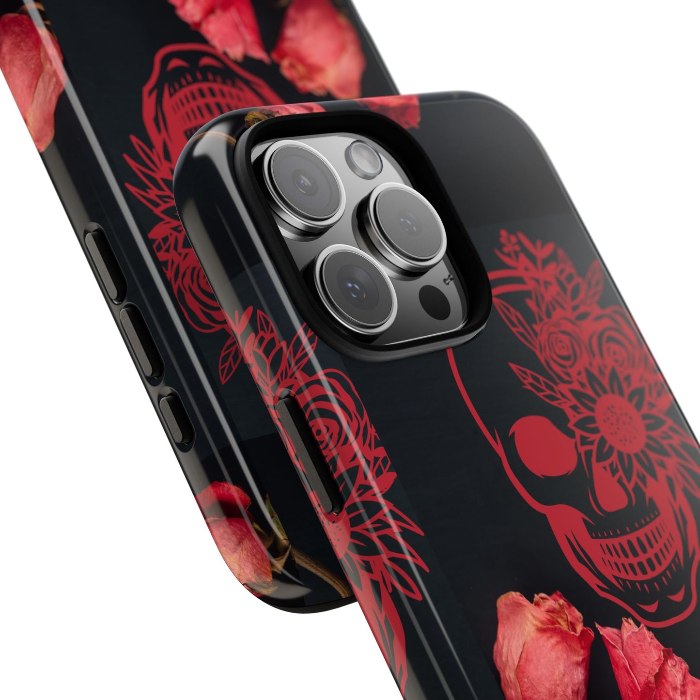Dead Rose Phone Case - Gothic Floral Aesthetic Cover - Goth Halloween Gift - Compatible with iPhone, Galaxy, Google Phones