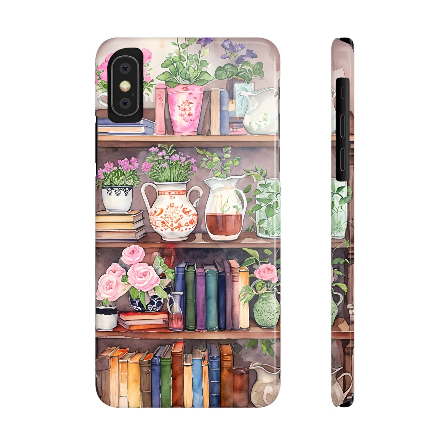 Charming Floral Phone Cases, Botanical Slim Cases, Book Lover Gifts, Cozy Home Aesthetic, Cute Phone Accessories, Nature-Inspired Designs