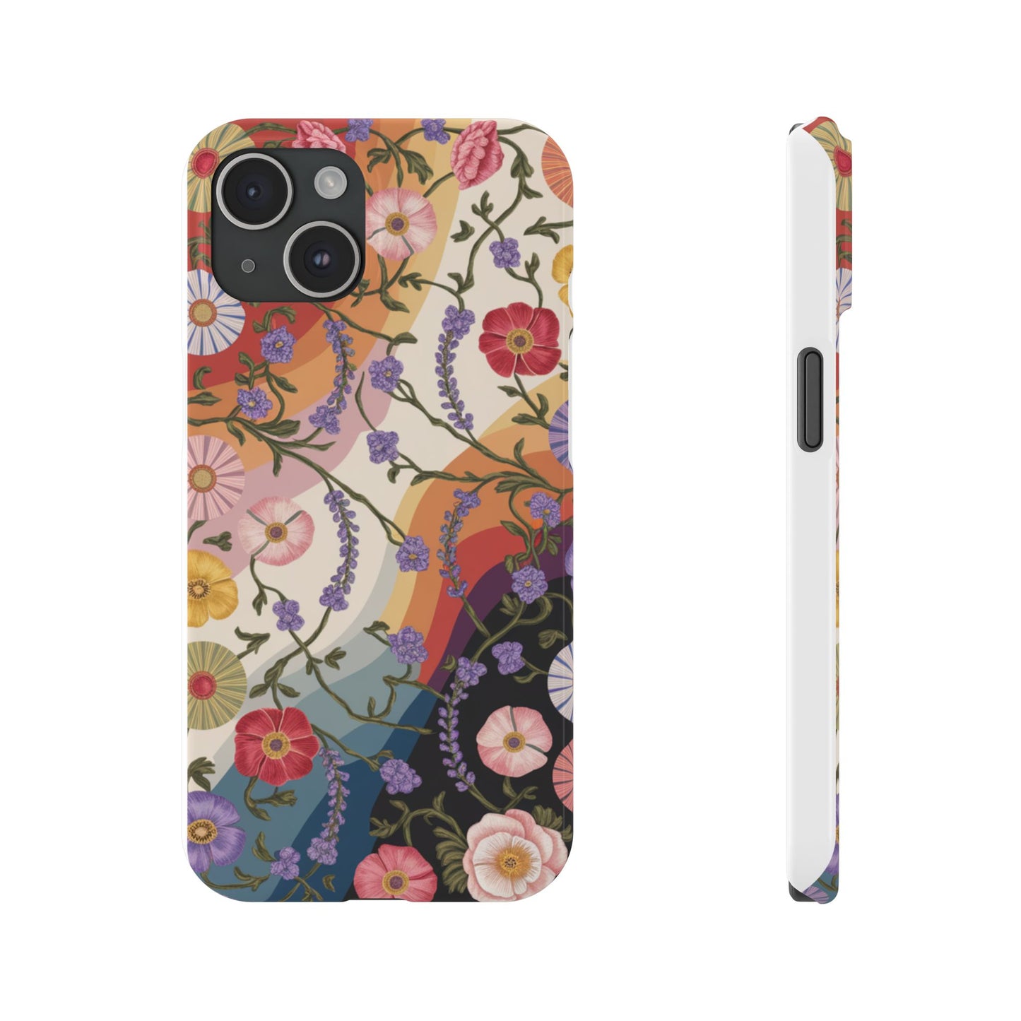 Floral Blossom Phone Case - Slim Case for Flower Lovers, Smartphone Cover, Gift for Her, Trendy Floral Design, Boho Chic Accessory