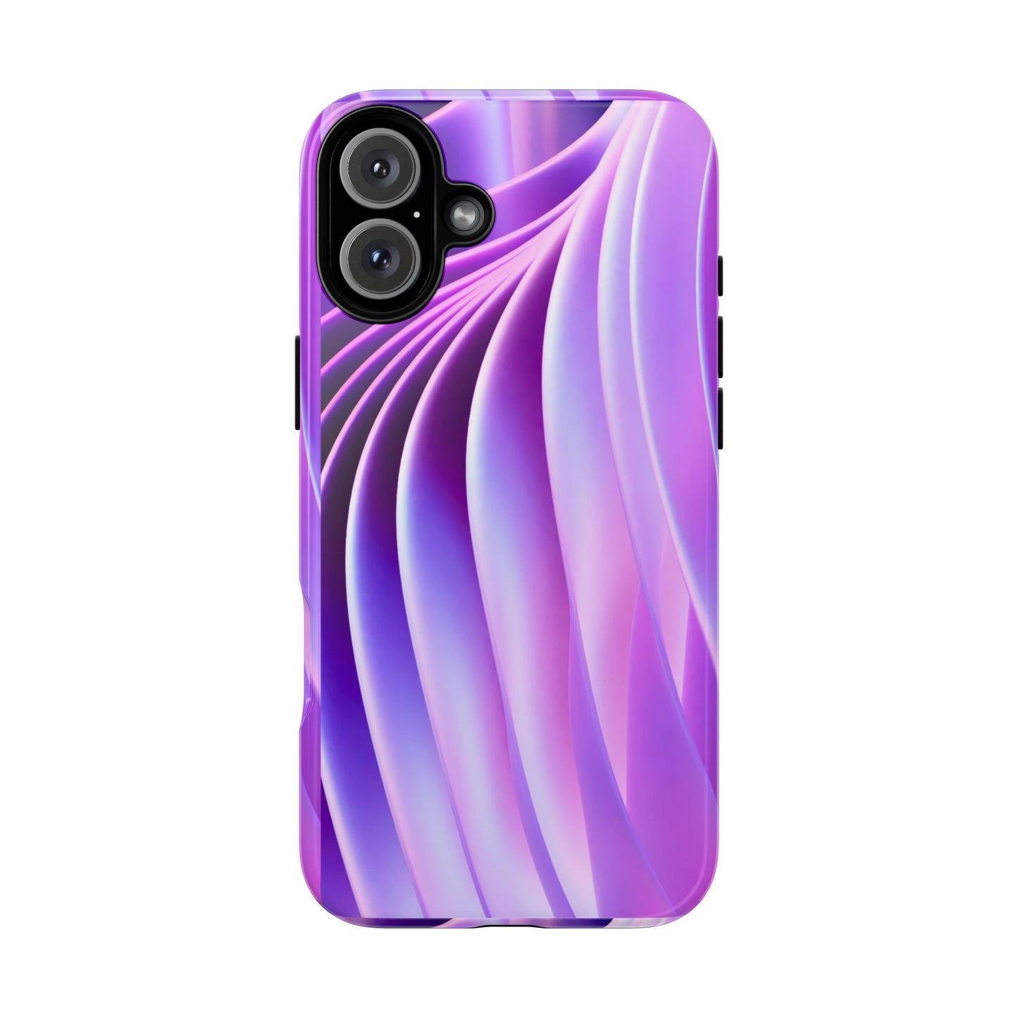 Lavender Wave Tough Phone Case - Abstract Gradient Art, Purple Aesthetic Design, Compatible with iPhone, Galaxy, and Google Phones