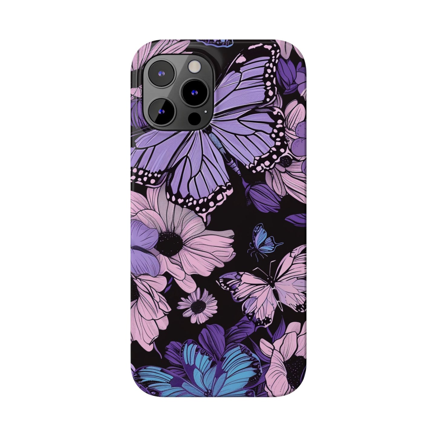 Butterfly Floral Phone Case | Slim Phone Cases for Nature Lovers, Floral Gifts, Trendy Accessories, Spring Vibes, Unique Phone Cover