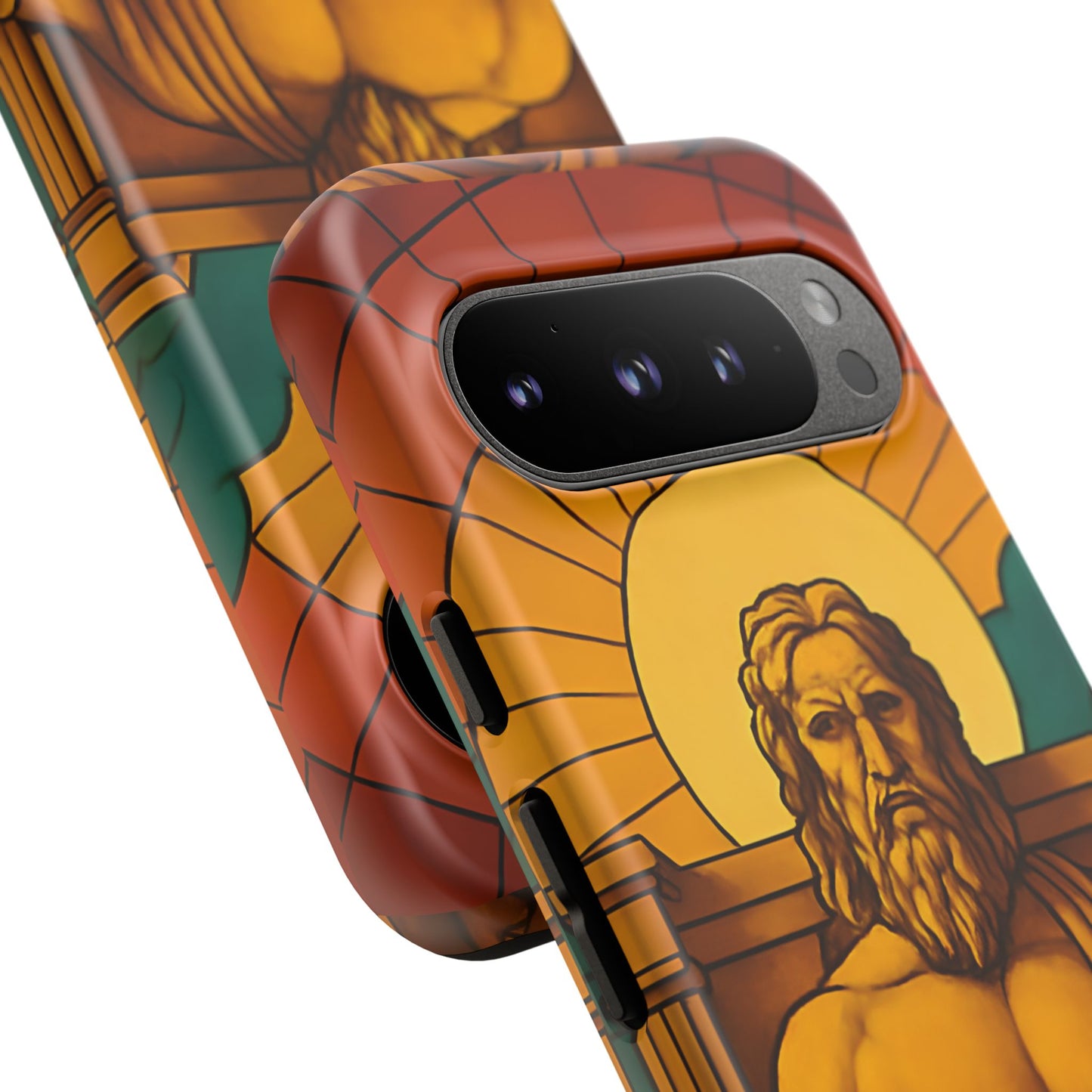 Olympia Zeus Statue Tough Phone Case - Classic Greek Art Design, Historic World Wonder Aesthetic, Compatible with iPhone, Galaxy, and Google