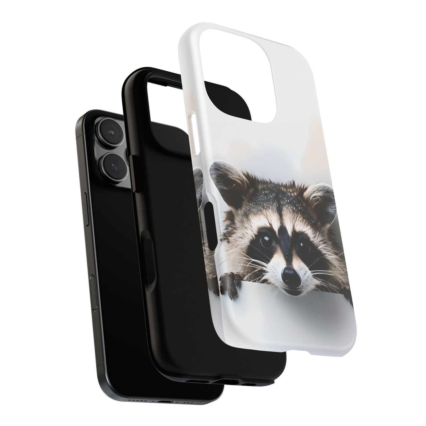 Raccoon Phone Case - Cute Animal Lover Gift, Wildlife Nature Tough Phone Case, Compatible with iPhone, Galaxy, Google Phones