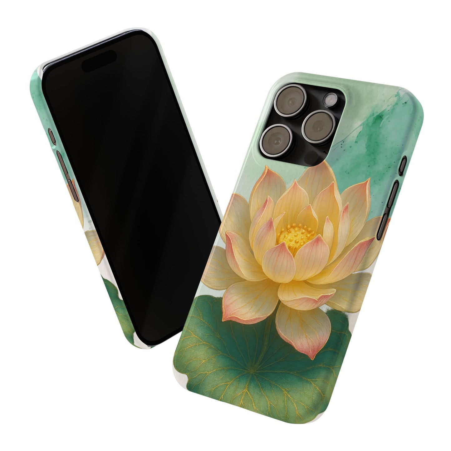 Lotus Blossom Slim Phone Cases, Floral Phone Covers, Nature-Inspired Accessories, Perfect Gift for Garden Lovers, Birthday Present