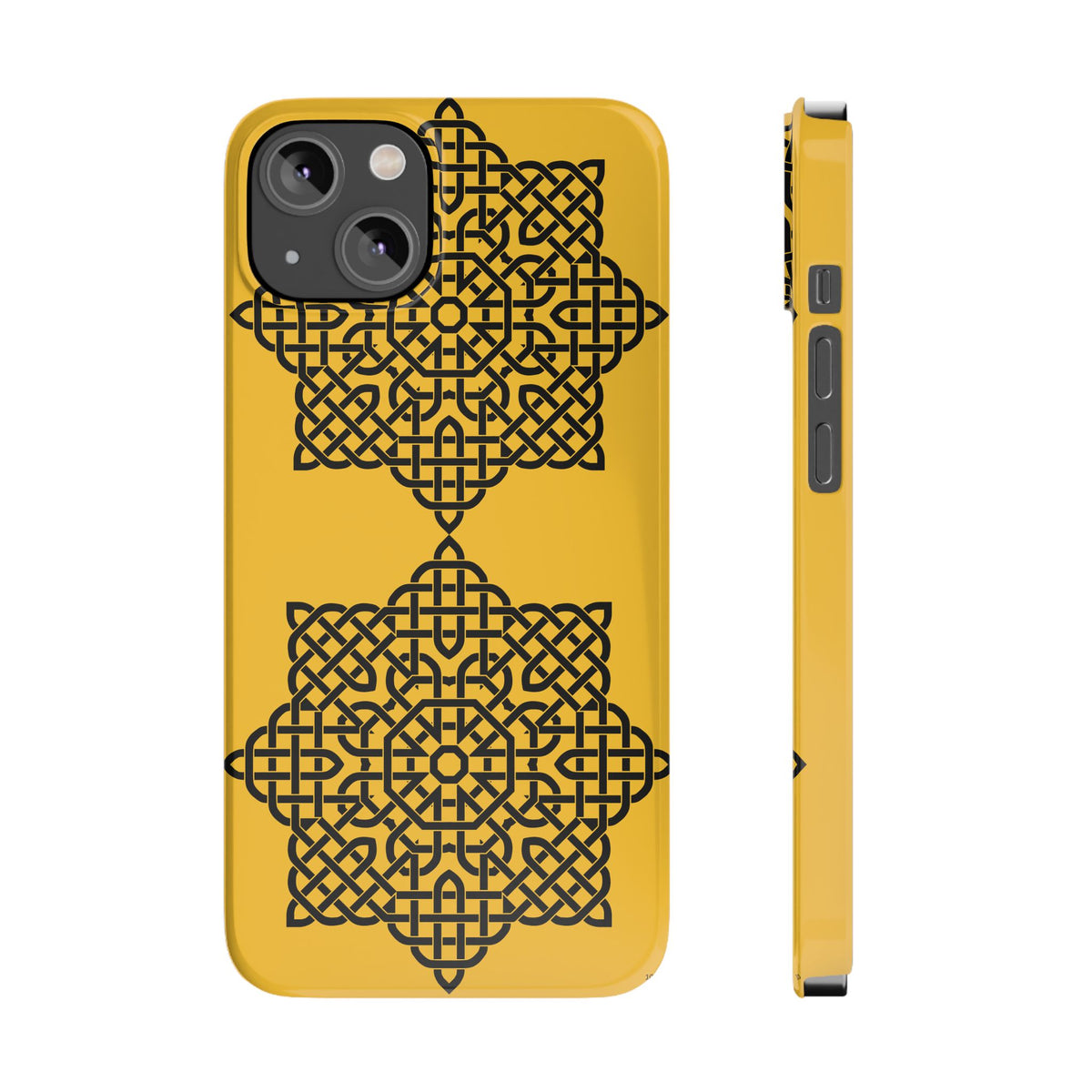 Celtic Knot Slim Phone Case, St. Patrick Design Phone Cover, Irish Heritage Design Compatible with iPhone 17, 16, 15, 14, 13, 12, 11