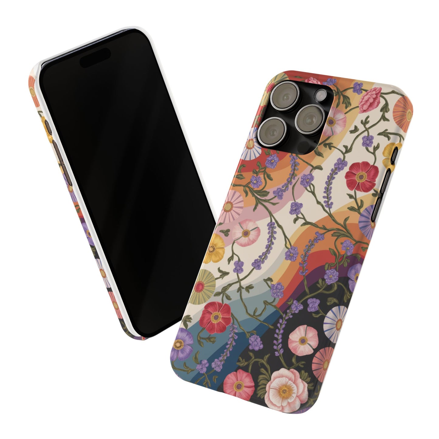 Floral Blossom Phone Case - Slim Case for Flower Lovers, Smartphone Cover, Gift for Her, Trendy Floral Design, Boho Chic Accessory