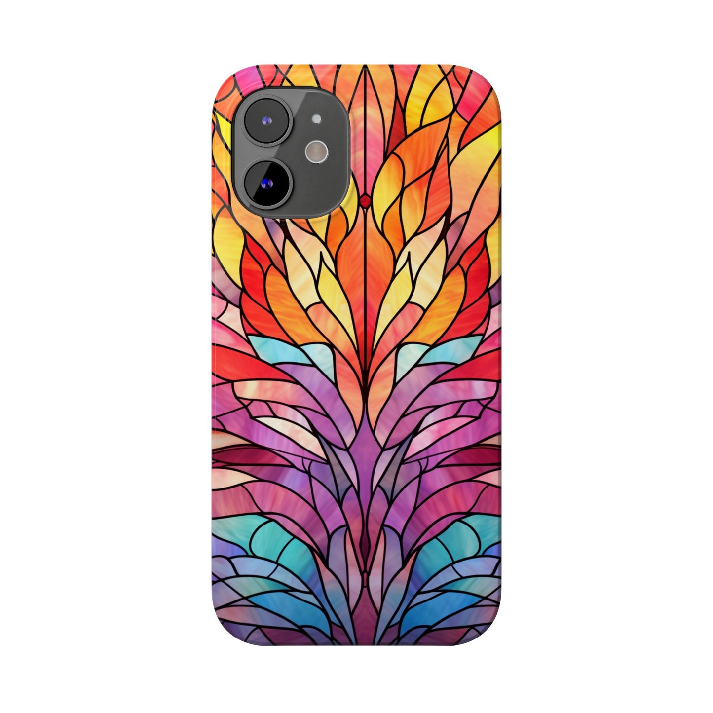 Vibrant Floral Slim Phone Cases, Colorful Smartphone Cover, Artistic Phone Skin, Unique Gift for Her, Nature-Inspired Accessory