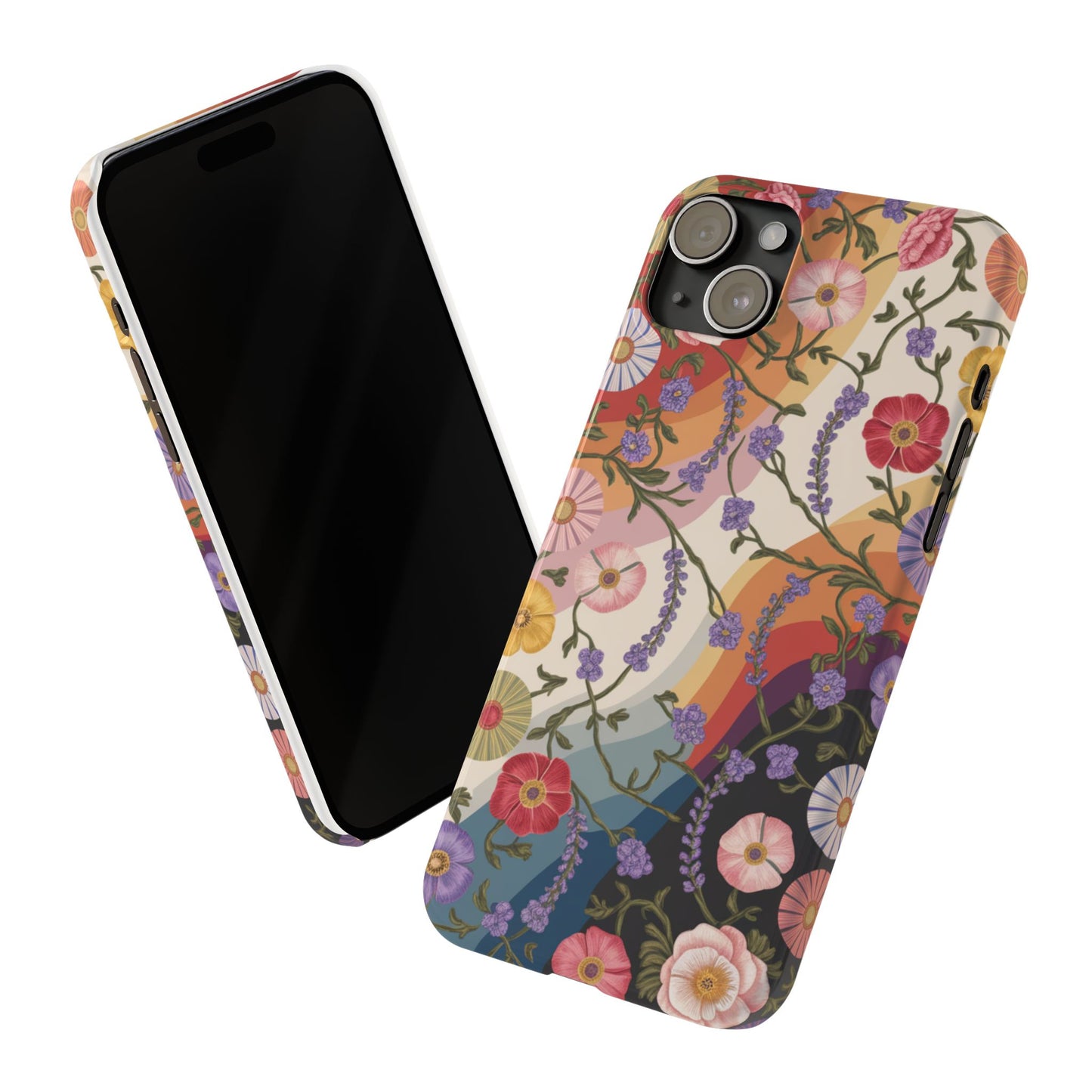Floral Blossom Phone Case - Slim Case for Flower Lovers, Smartphone Cover, Gift for Her, Trendy Floral Design, Boho Chic Accessory