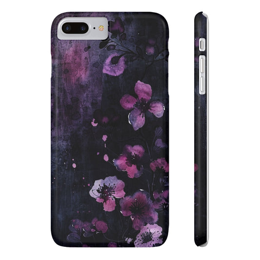 Elegant Floral Slim Phone Case - Perfect Gift for Her, Stylish iPhone Cover, Birthday Surprise, Spring Accessory, Cute Phone Protector