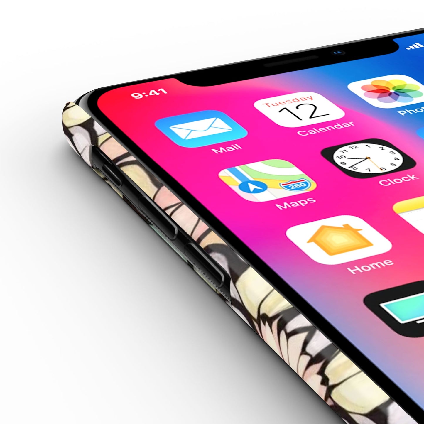 Floral Pattern Slim Phone Case - Perfect Gift for Nature Lovers, Stylish Accessory, Mobile Protection, Unique Design, Spring Vibes