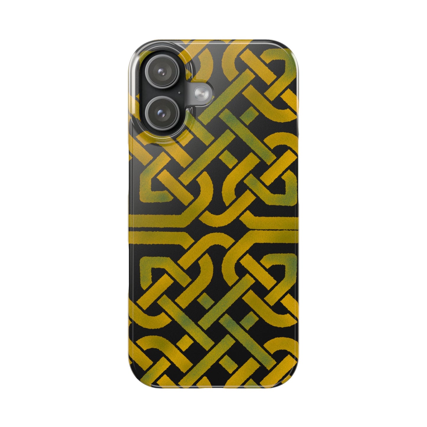Celtic Knot Slim Phone Case, Irish Heritage Pattern Phone Cover, Celtic Art Design, Irish Culture Gift Compatible with iPhone