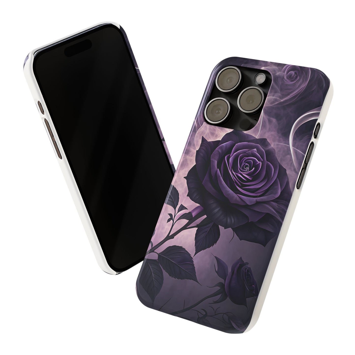 Elegant Purple Rose Phone Cases, Stylish Slim Cases for Flower Lovers, Floral Accessories, Birthday Gifts, Unique Phone Covers