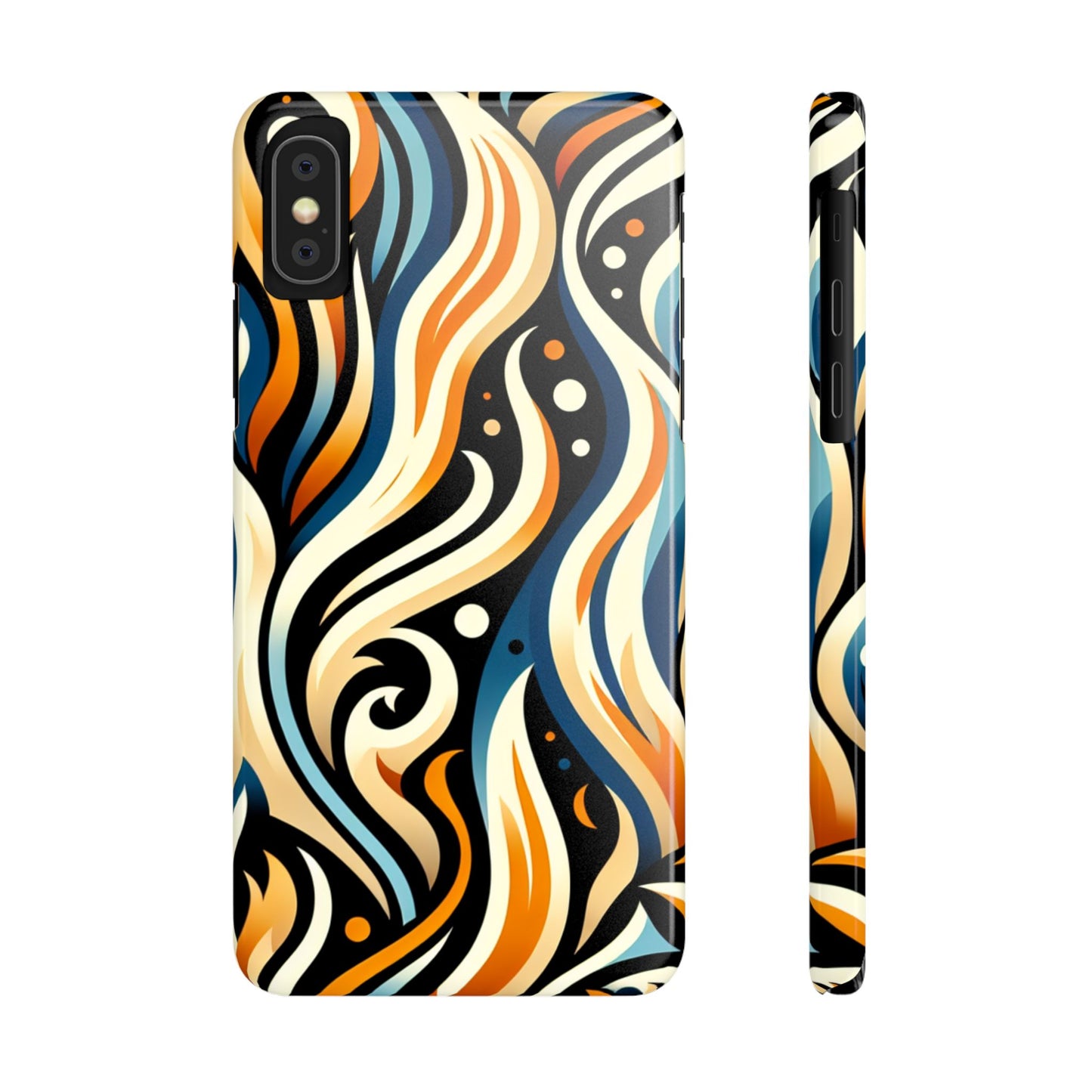 Stylish Slim Phone Cases with Bold Abstract Design, Phone Accessories, Trendy Gift, Unique Art, Colorful Protective Cover
