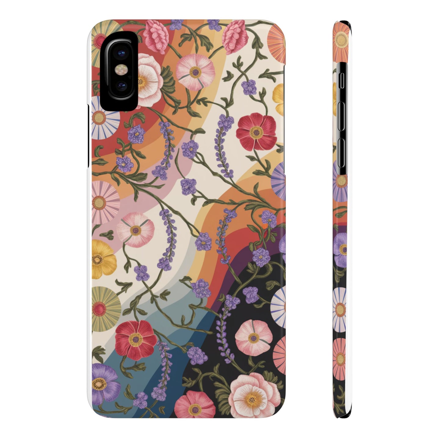 Floral Blossom Phone Case - Slim Case for Flower Lovers, Smartphone Cover, Gift for Her, Trendy Floral Design, Boho Chic Accessory