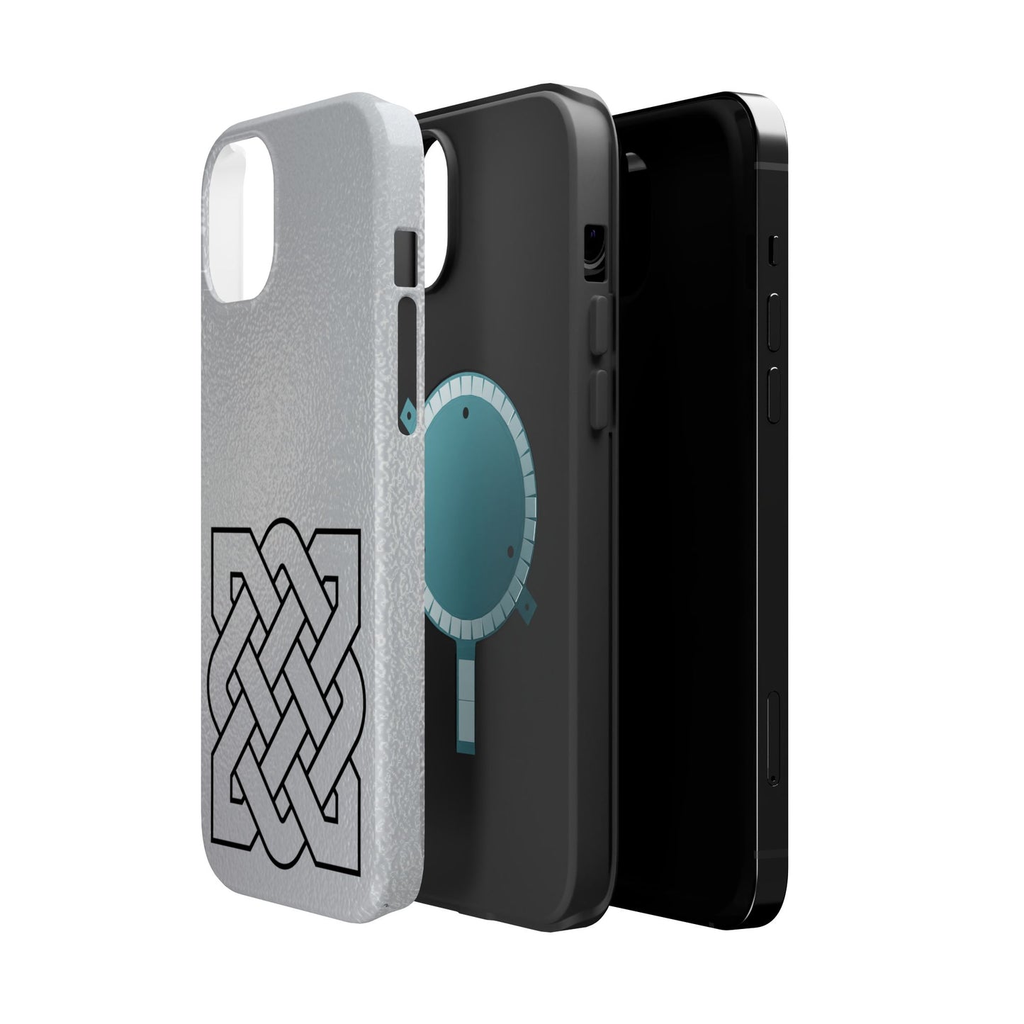 Celtic Knot Magnetic Phone Case, Irish Heritage Symbol Phone Cover, Minimal Celtic Design, Irish Culture Gift Compatible with iPhone