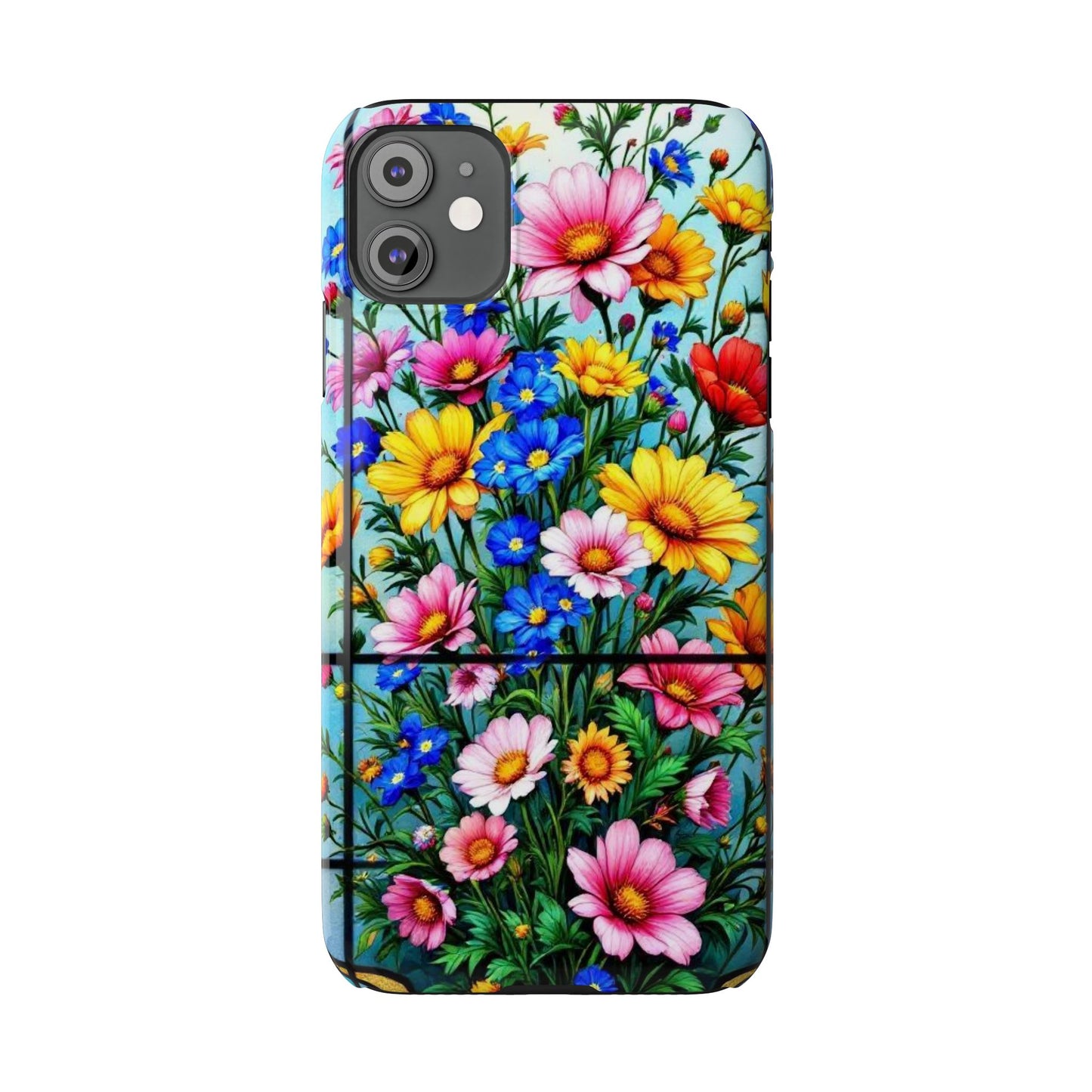Vibrant Floral Slim Phone Cases | Cute Phone Cover Gifts for Nature Lovers, Spring Decor, Birthday or Holiday Gifts, Flower Design