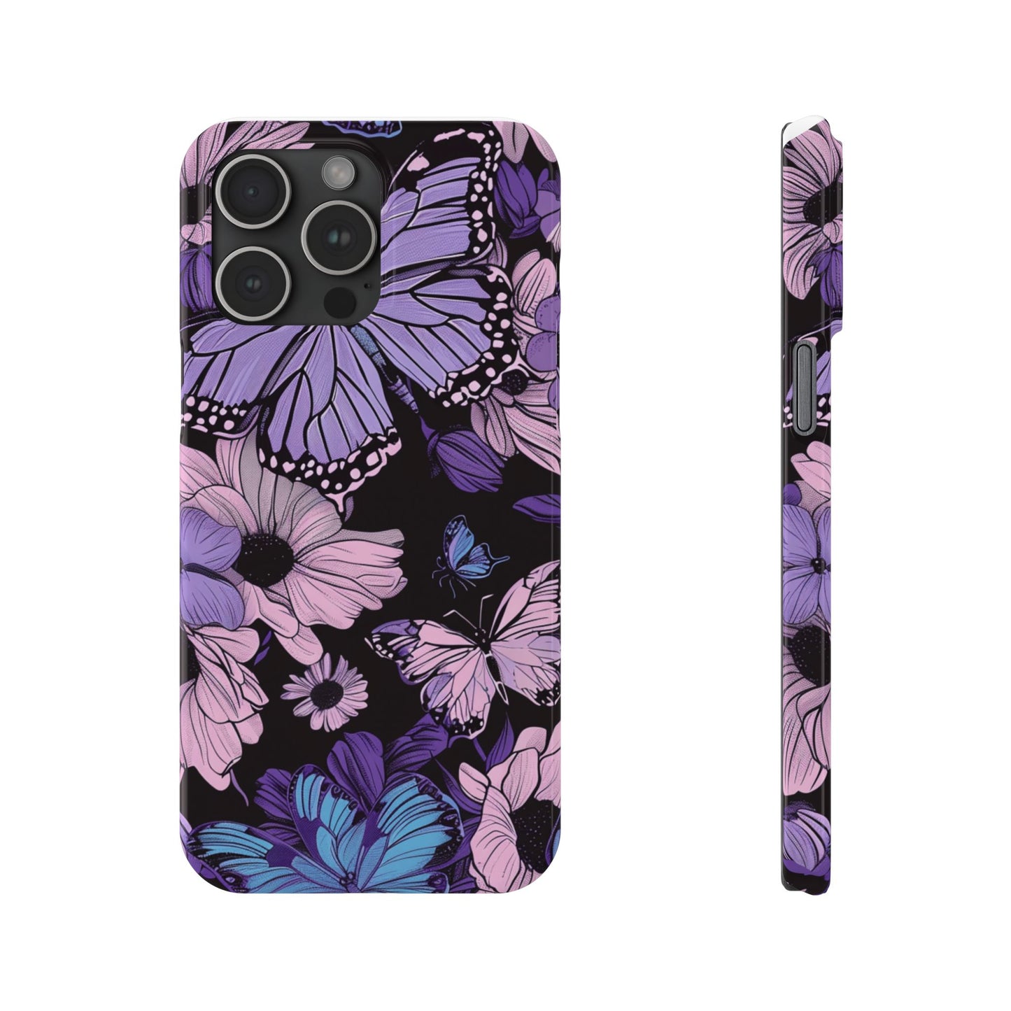 Butterfly Floral Phone Case | Slim Phone Cases for Nature Lovers, Floral Gifts, Trendy Accessories, Spring Vibes, Unique Phone Cover