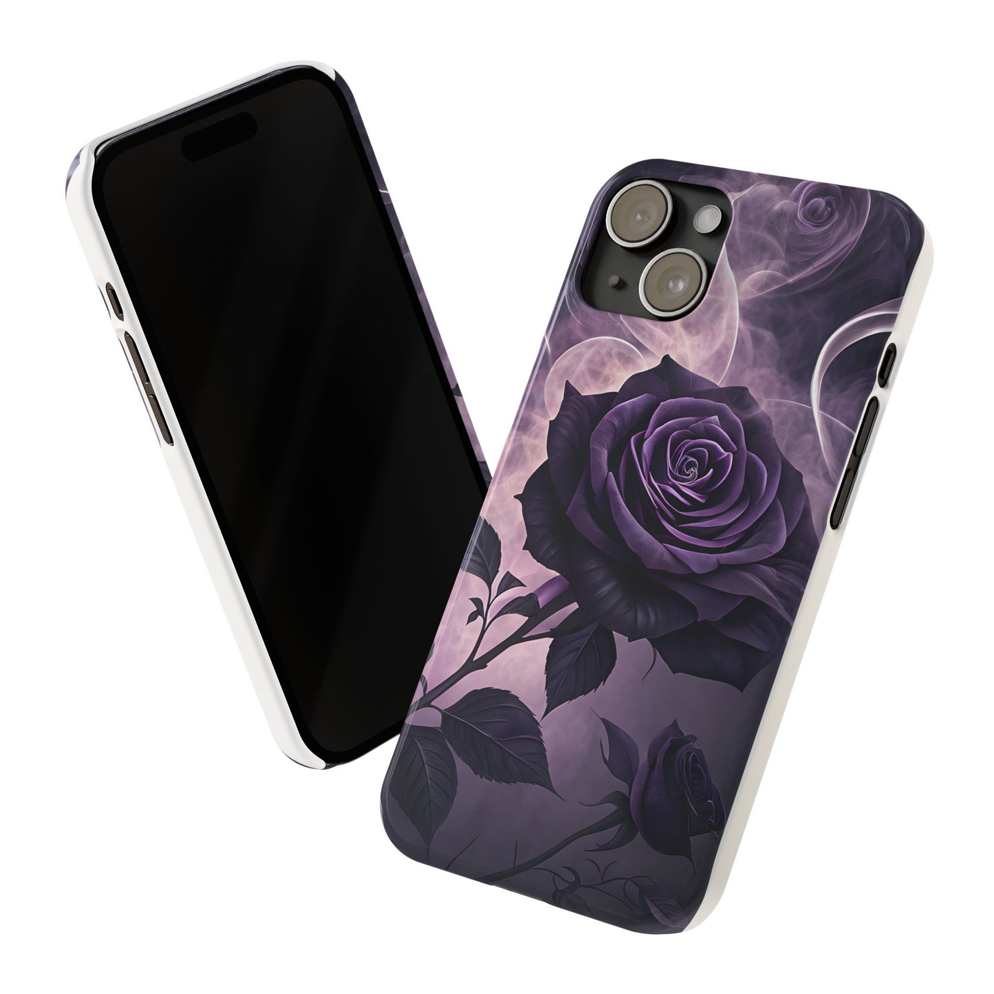 Elegant Purple Rose Phone Cases, Stylish Slim Cases for Flower Lovers, Floral Accessories, Birthday Gifts, Unique Phone Covers