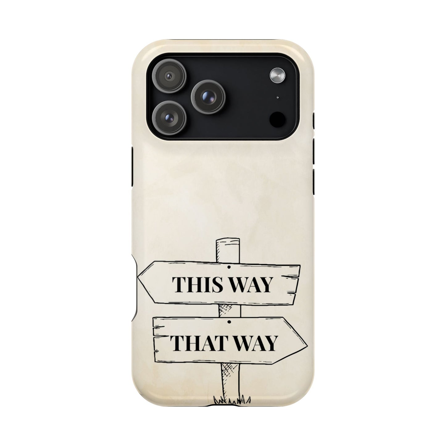 Alice in Wonderland Magnetic Phone Case, This Way That Way Phone Cover, Compatible with iPhone 17, 16, 15, 14, 13