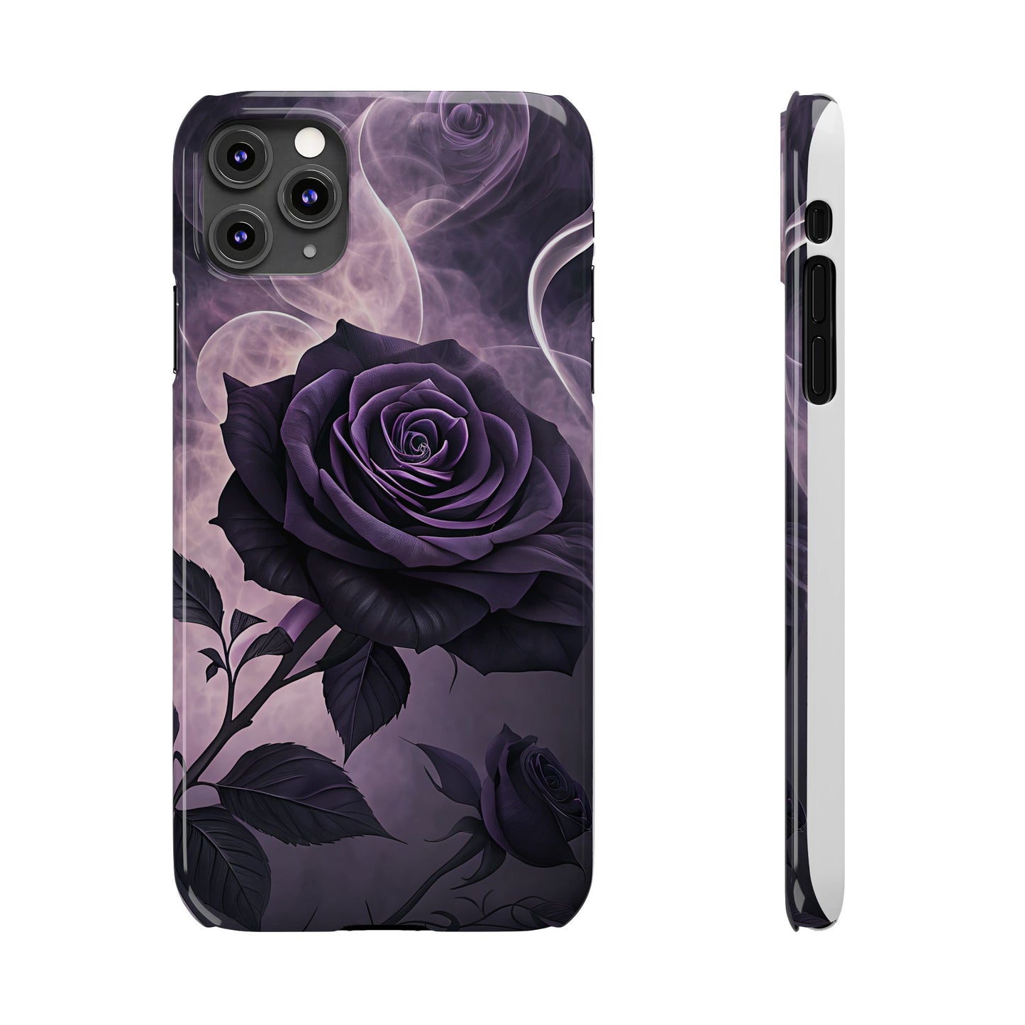 Elegant Purple Rose Phone Cases, Stylish Slim Cases for Flower Lovers, Floral Accessories, Birthday Gifts, Unique Phone Covers