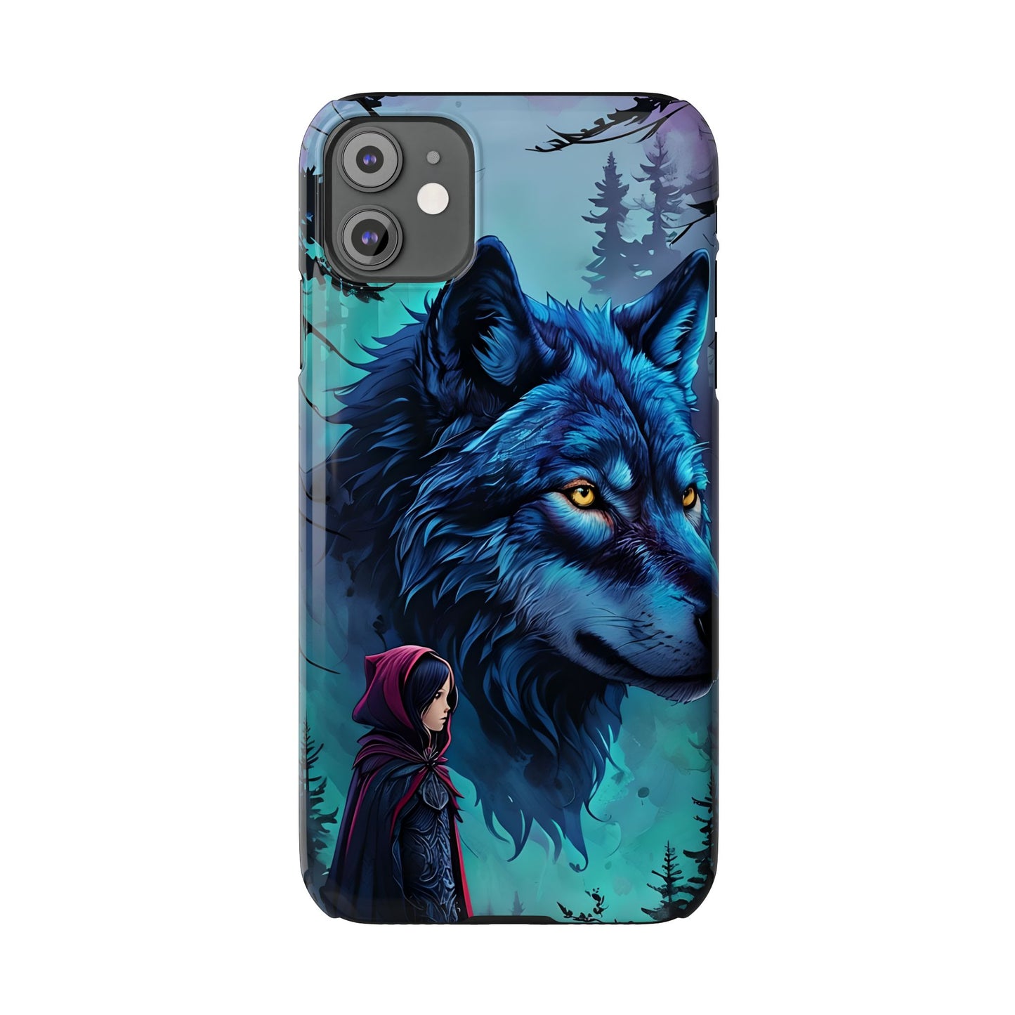 Enchanted Wolf Phone Case - Slim, Stylish Protection for Animal Lovers, Perfect for Gifts & Nature Enthusiasts, Unique Art Design
