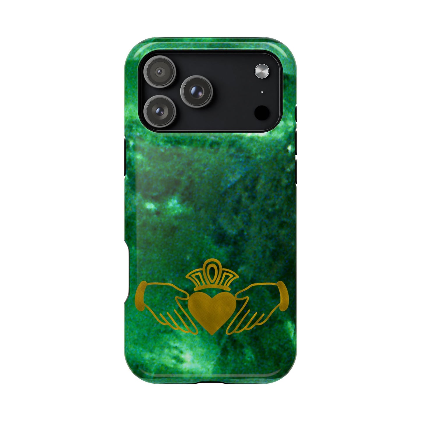 Claddagh Magnetic Phone Case, Irish Symbol Ring, Love Loyalty Friendship Vintage Gold, Compatible with iPhone 17 16 15 14 13