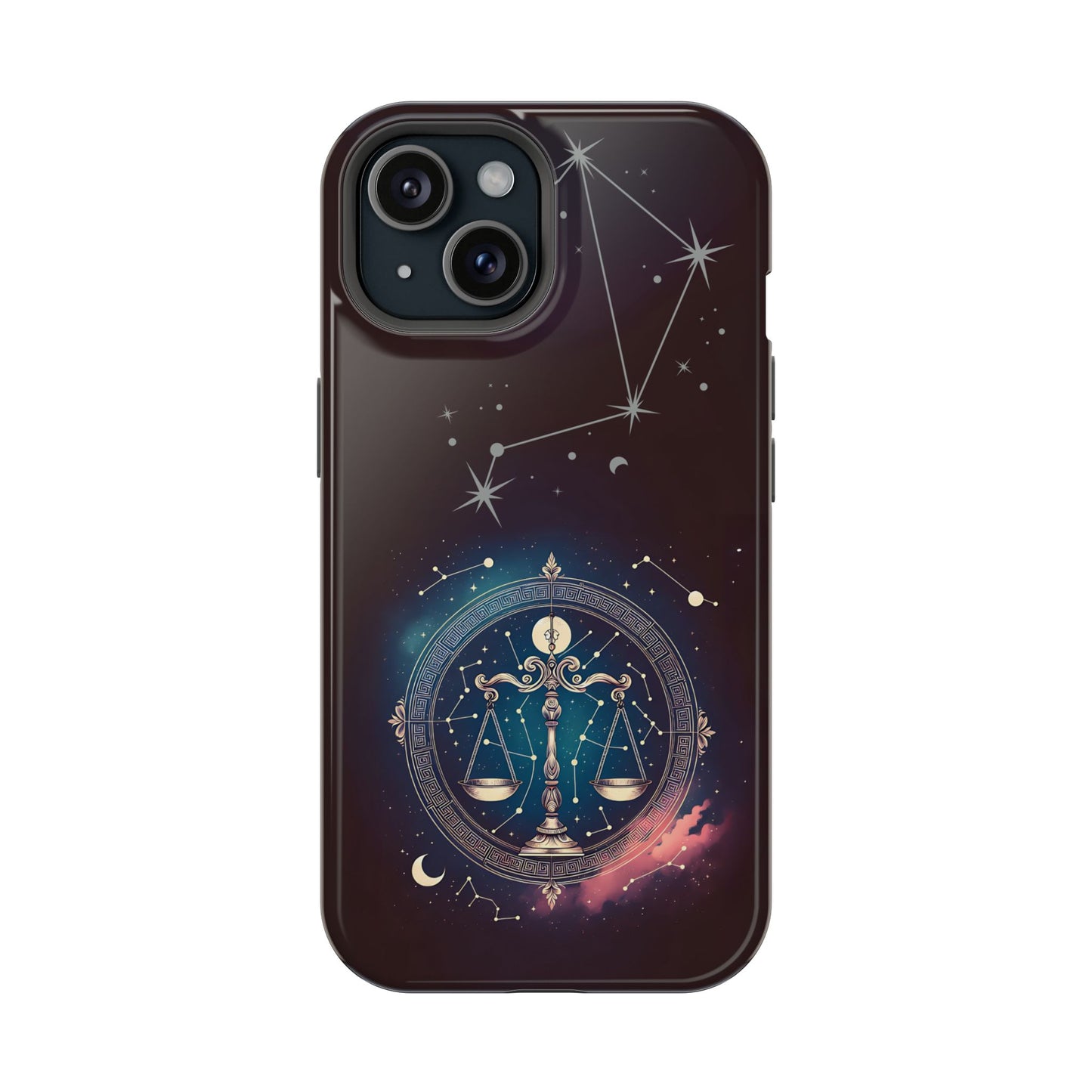 Libra Zodiac Magnetic Phone Case Astrology Gift for Her, Celestial Star Sign Cover, Birthday Gift, Compatible with iPhone 17, 16, 15, 14, 13