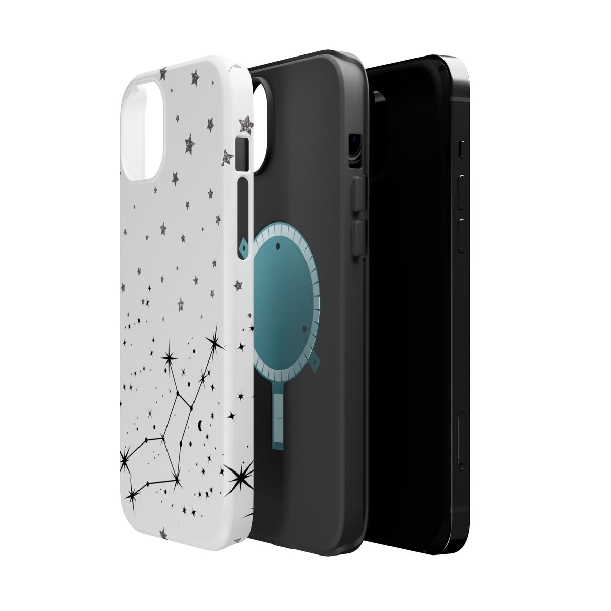 Gemini Zodiac Magnetic Phone Case, Astrology Gift for Her, Celestial Star Sign, Birthday Gift, Compatible with iPhone 17, 16, 15, 14, 13