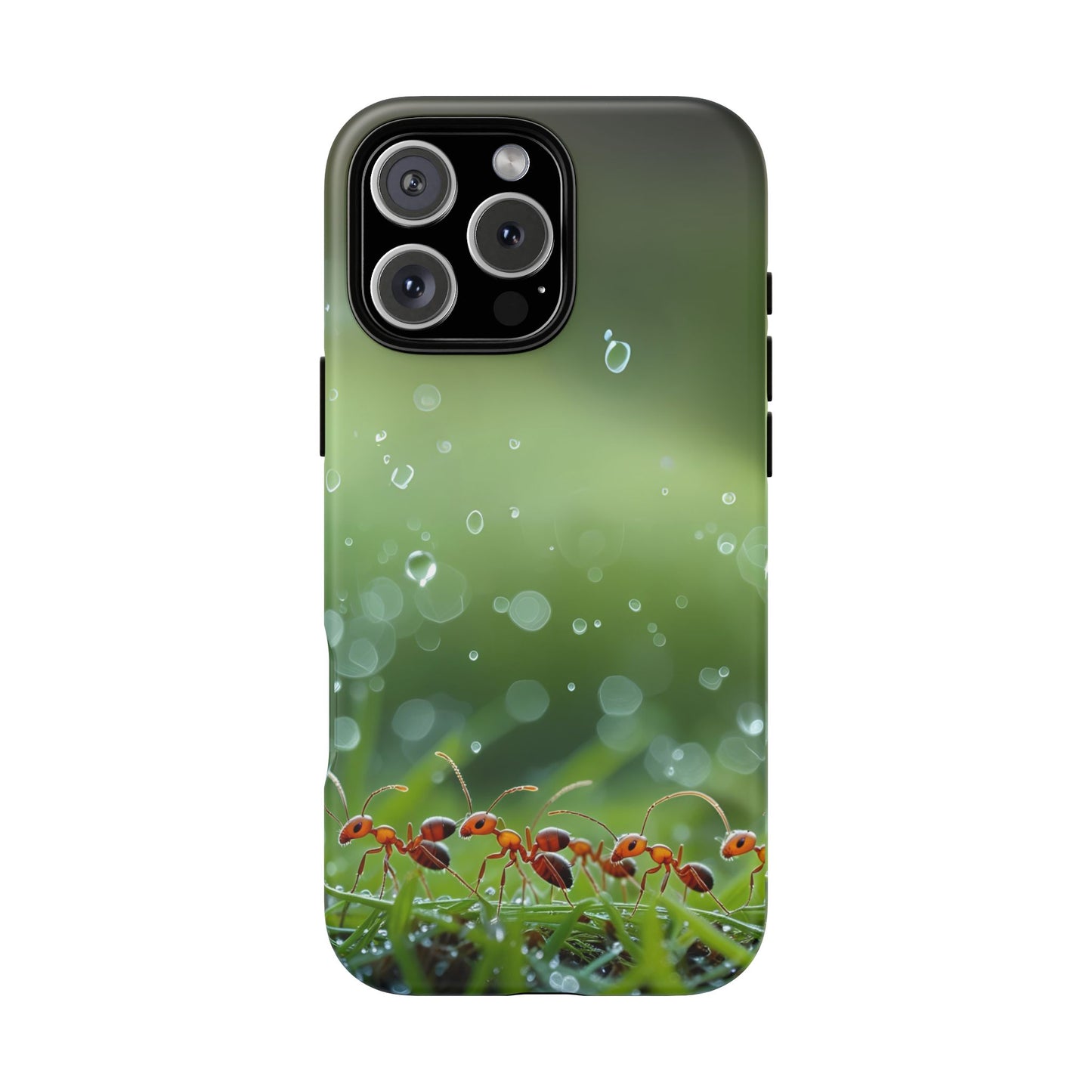 Marching Ant Pattern Tough Phone Case - Realistic Insect Art, Minimalist Nature Aesthetic, Compatible with iPhone, Galaxy, and Google Phones