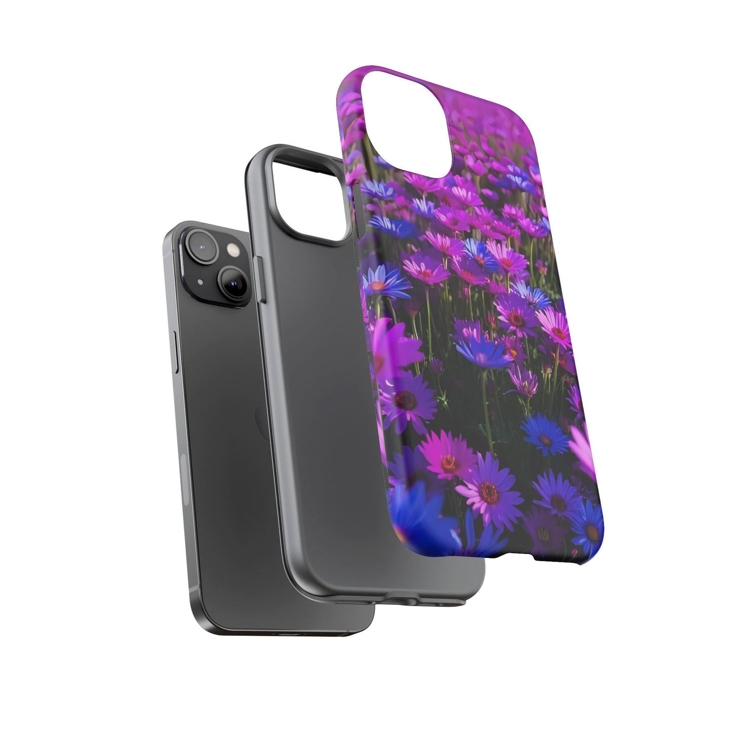 Wildflower Meadow Phone Case, Colorful Floral Garden Aesthetic, Vibrant Tough Phone Case, Compatible with iPhone, Galaxy, Google