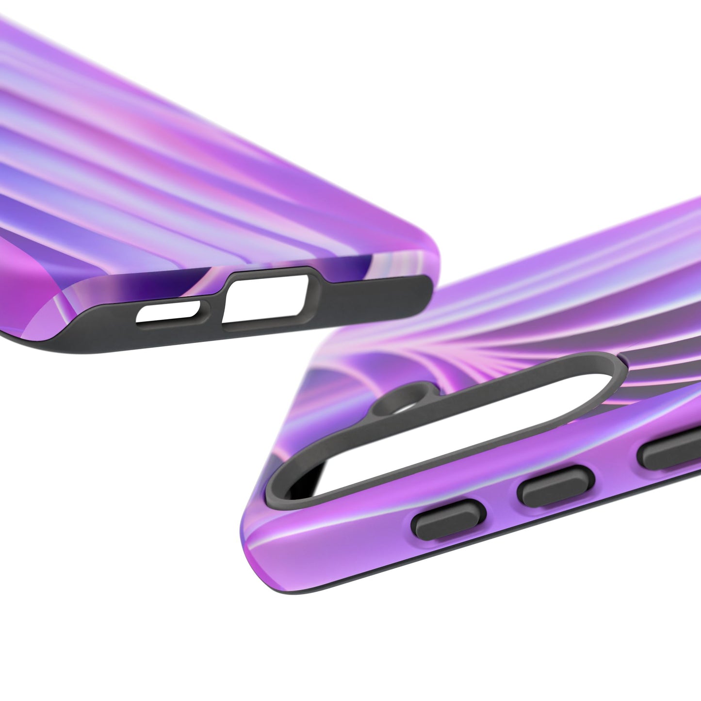 Lavender Wave Tough Phone Case - Abstract Gradient Art, Purple Aesthetic Design, Compatible with iPhone, Galaxy, and Google Phones