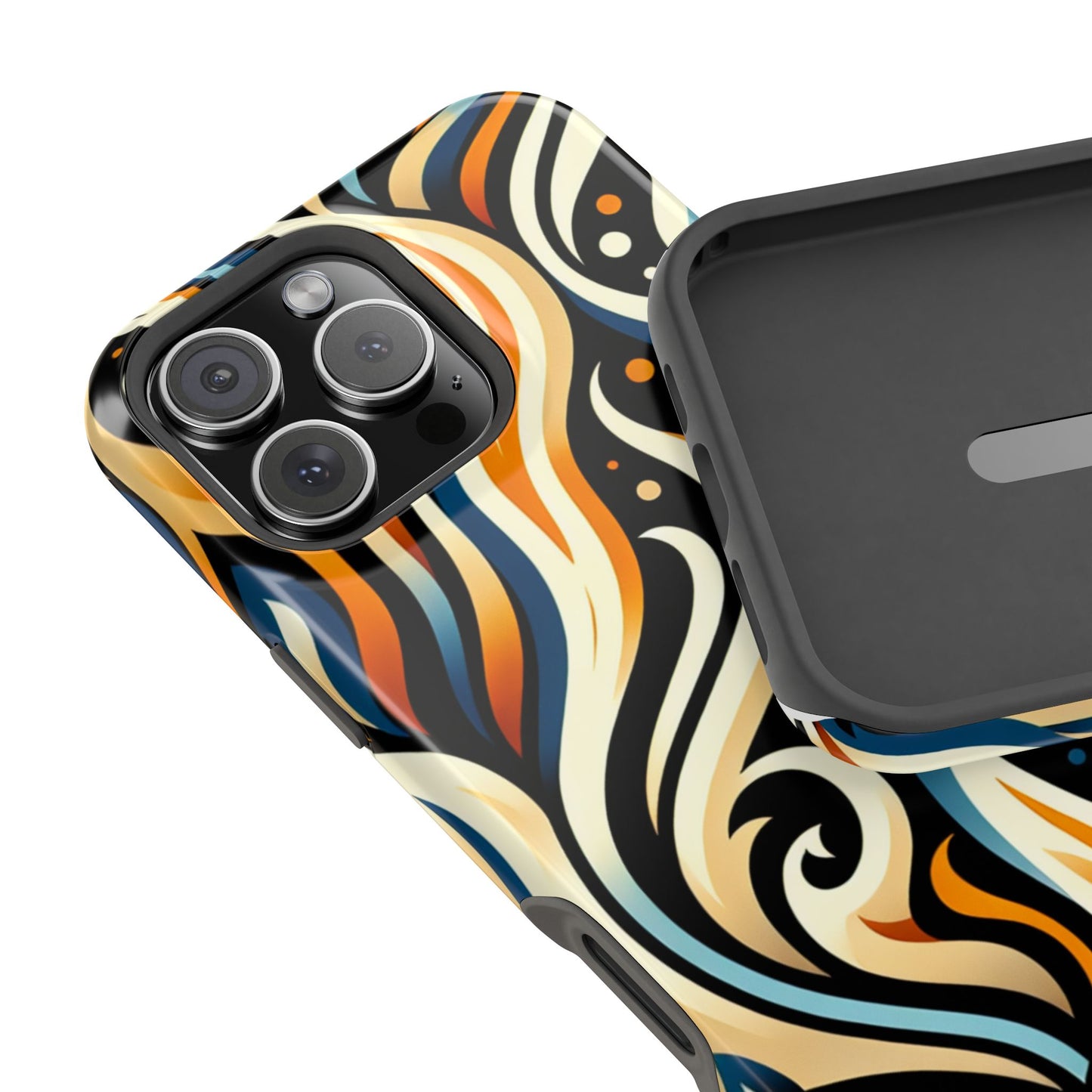 Magnetic Phone Case with Vibrant Abstract Design, Protective Cases for Adults, Trendy Tech Accessories, Gift for Her, Fashionable [...]